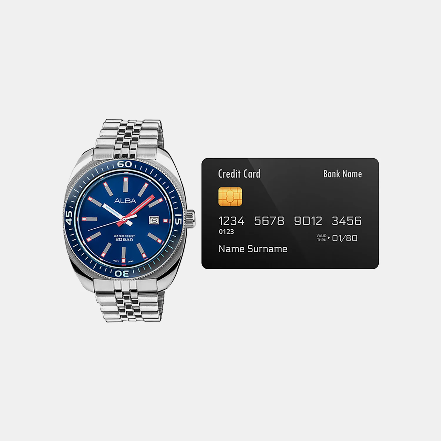 Men Quartz Blue Dial Analog Stainless Steel Watch AS9T79X1 - Image 5