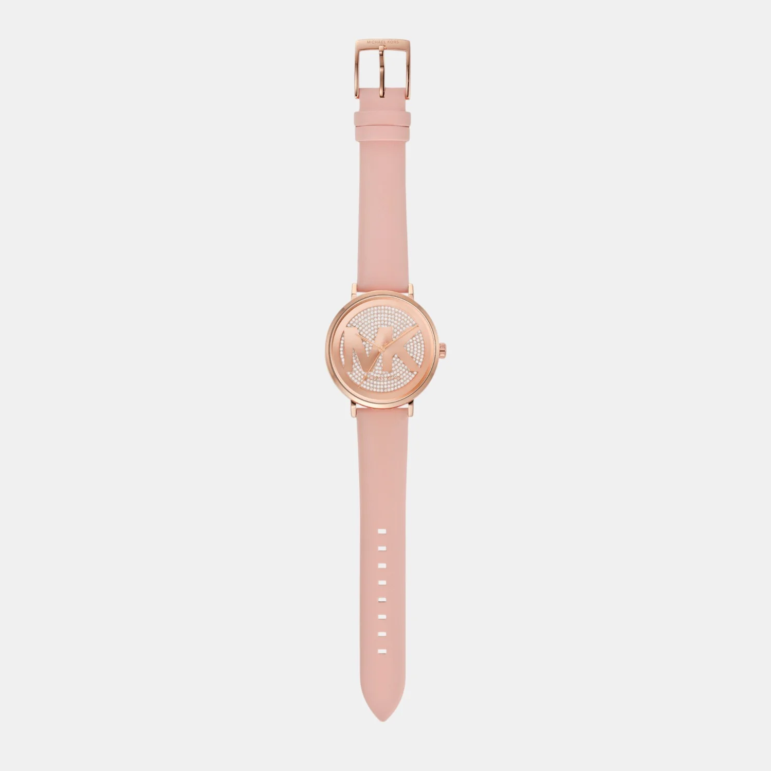 Addyson Women Quartz Rose Gold Dial Analog Leather Watch MK2957 - Image 11