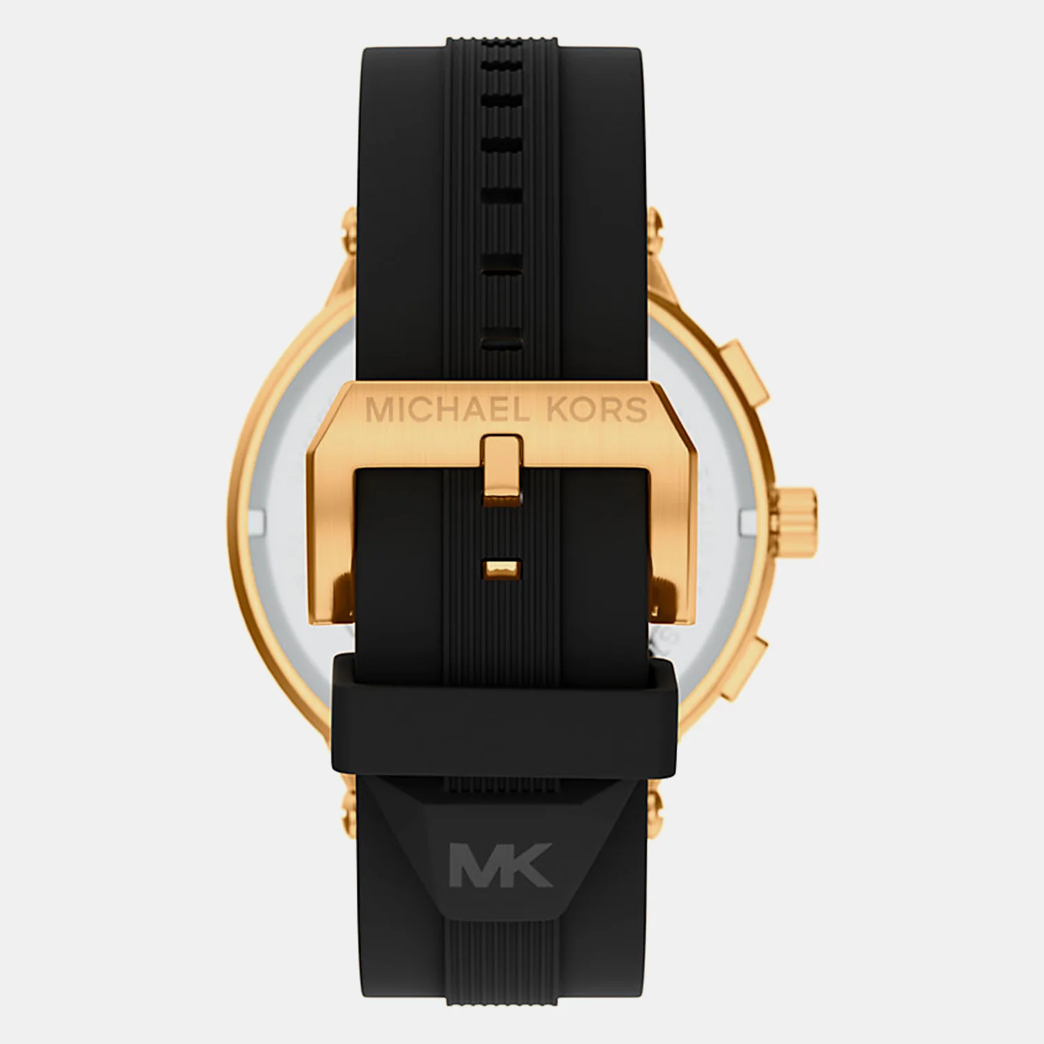 Billie Men Quartz Black Dial Chronograph Silicone Watch MK9253 - Image 5