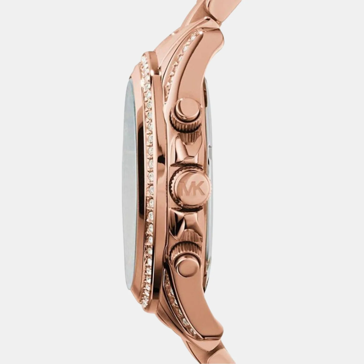 Blair Women Quartz Rose Gold Dial Chronograph Stainless Steel Watch MK5263 - Image 3