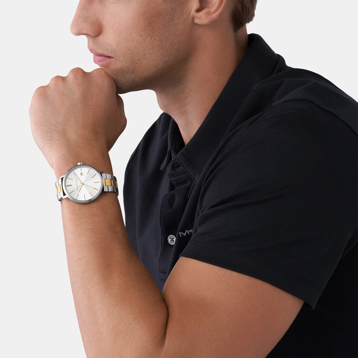 Blake Men Quartz White Dial Analog Stainless Steel Watch MK9134 - Image 8