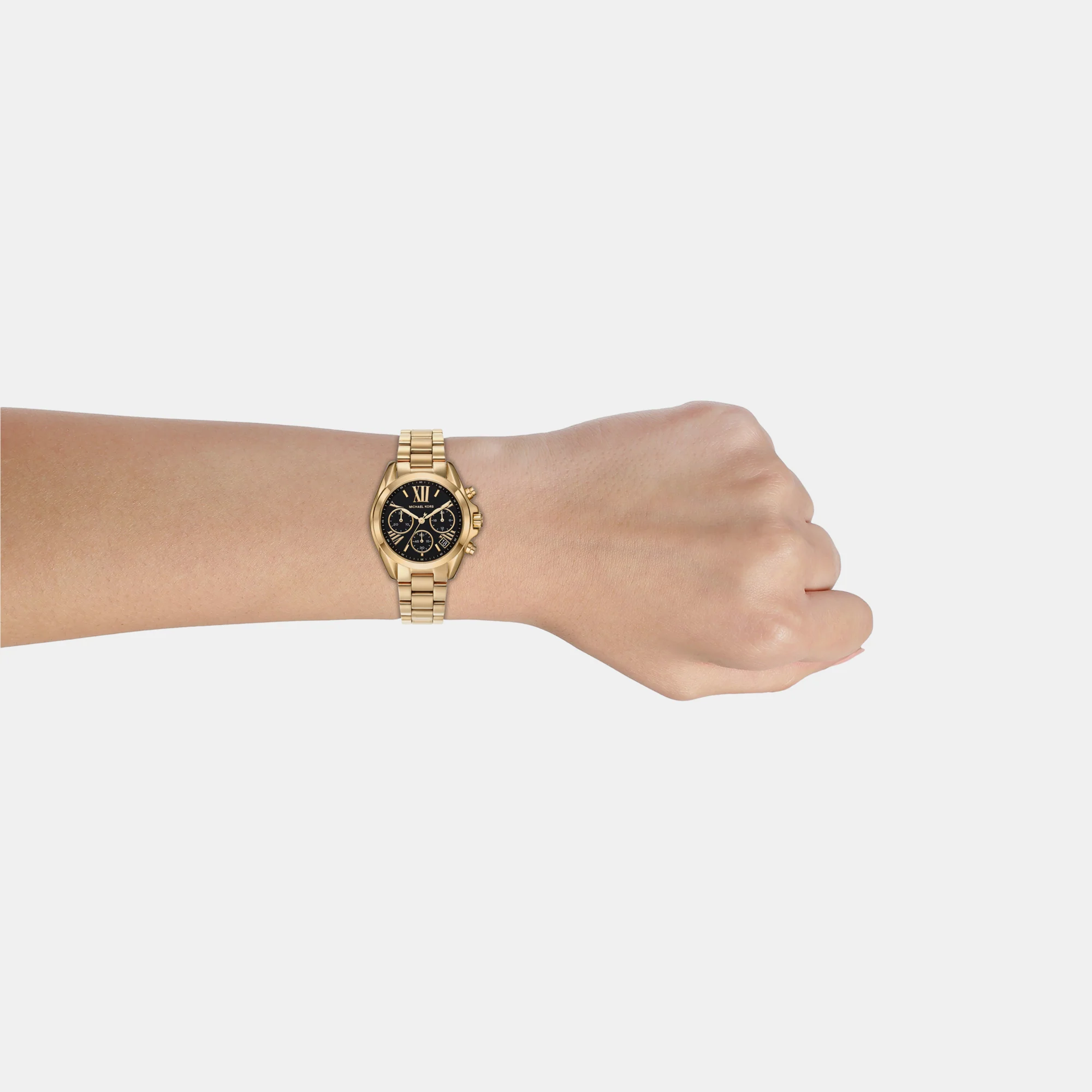 Bradshaw Women Quartz Black Dial Chronograph Stainless Steel Watch MK6959 - Image 7