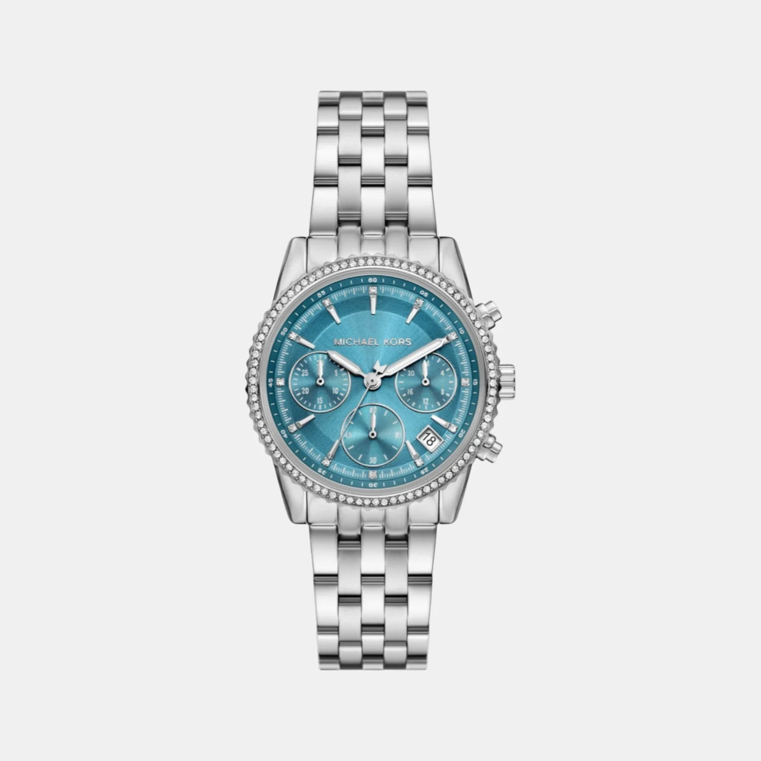Bryant Women Quartz Blue Dial Analog Stainless Steel Watch MK7539