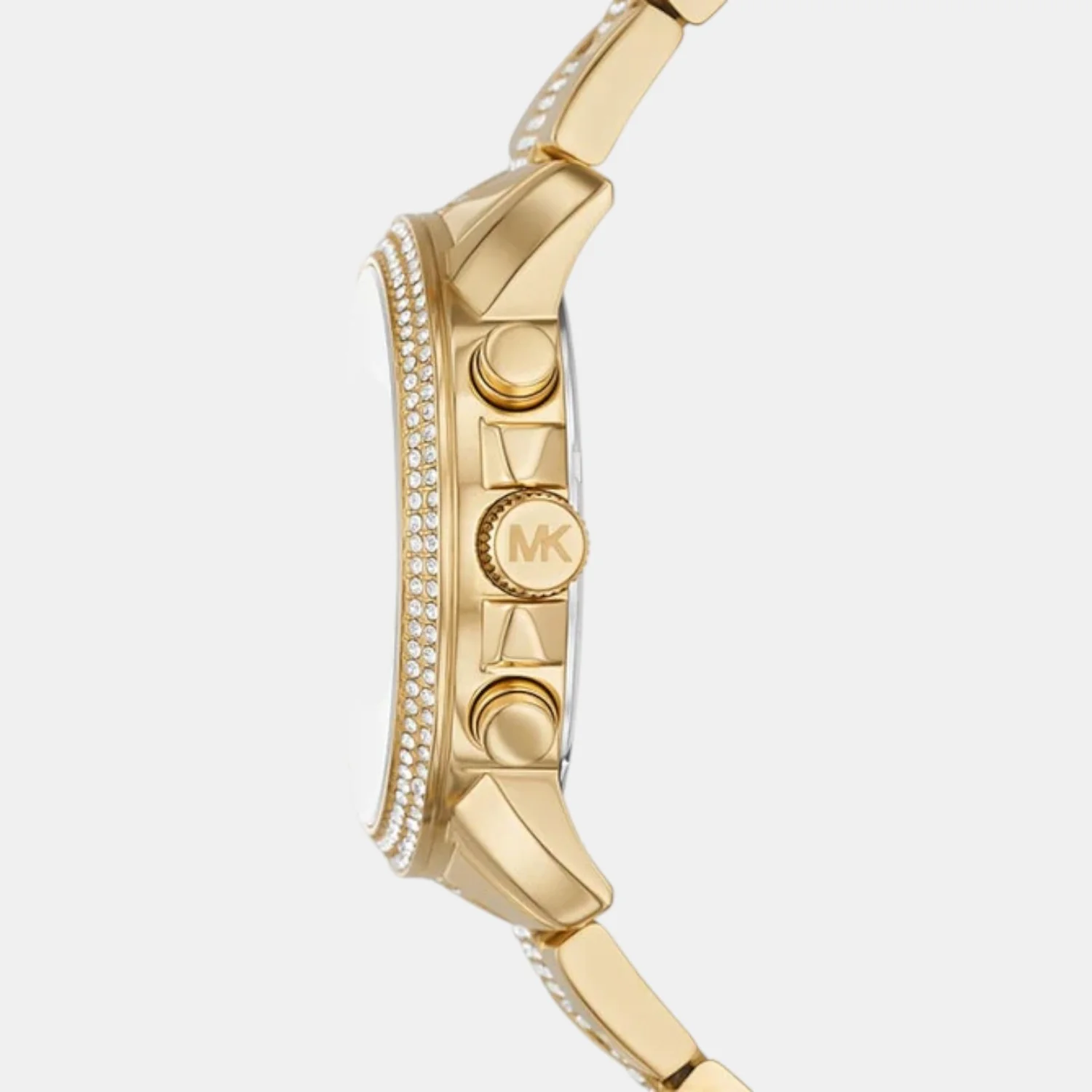 Brynn Women Quartz Gold Dial Chronograph Stainless Steel Watch MK7504 - Image 4