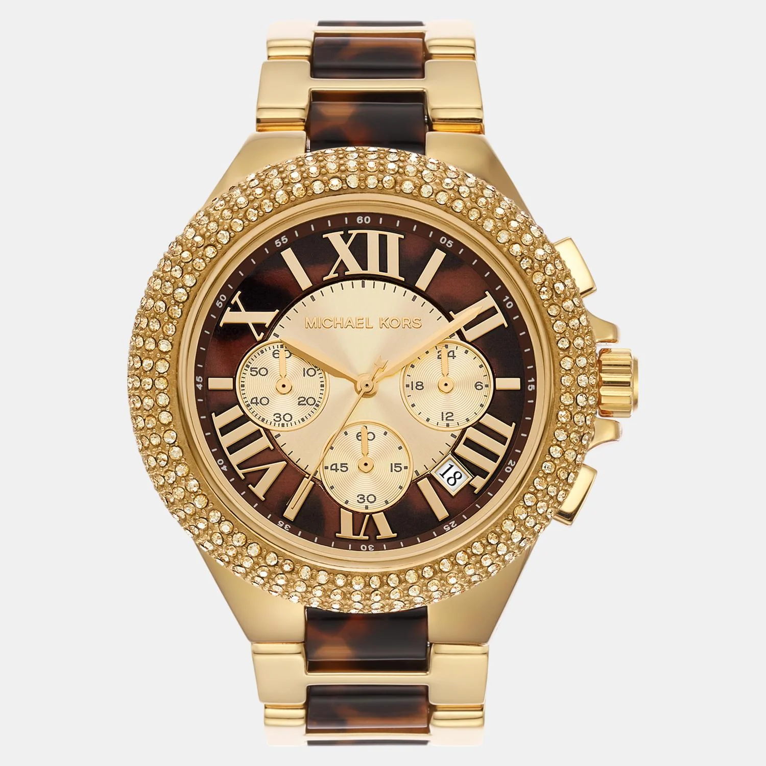 Camille Women Quartz Multi-Colour Dial Chronograph Stainless Steel Watch MK7269 - Image 2