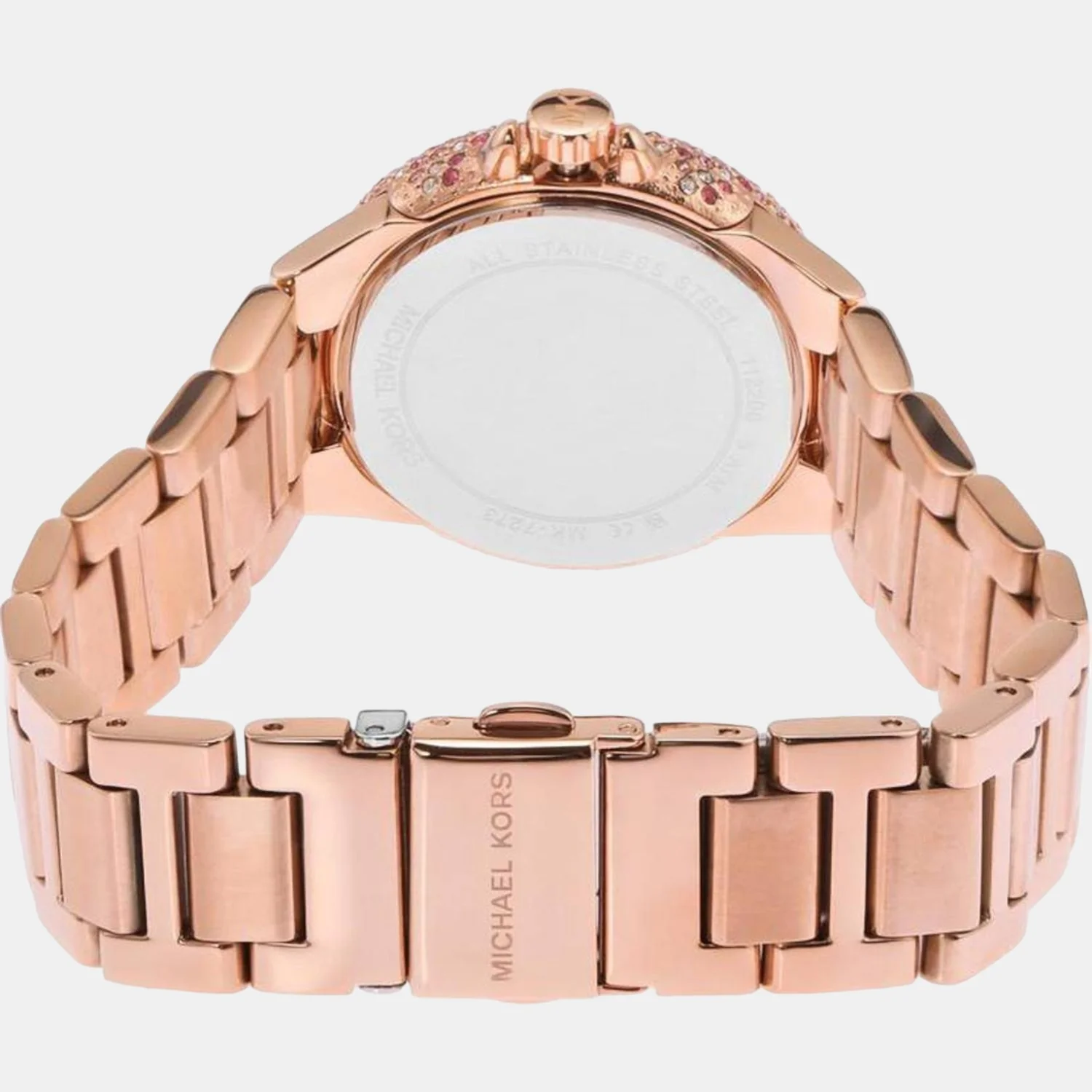 Camille Women Quartz Pink Dial Chronograph Stainless Steel Watch MK7273 - Image 3