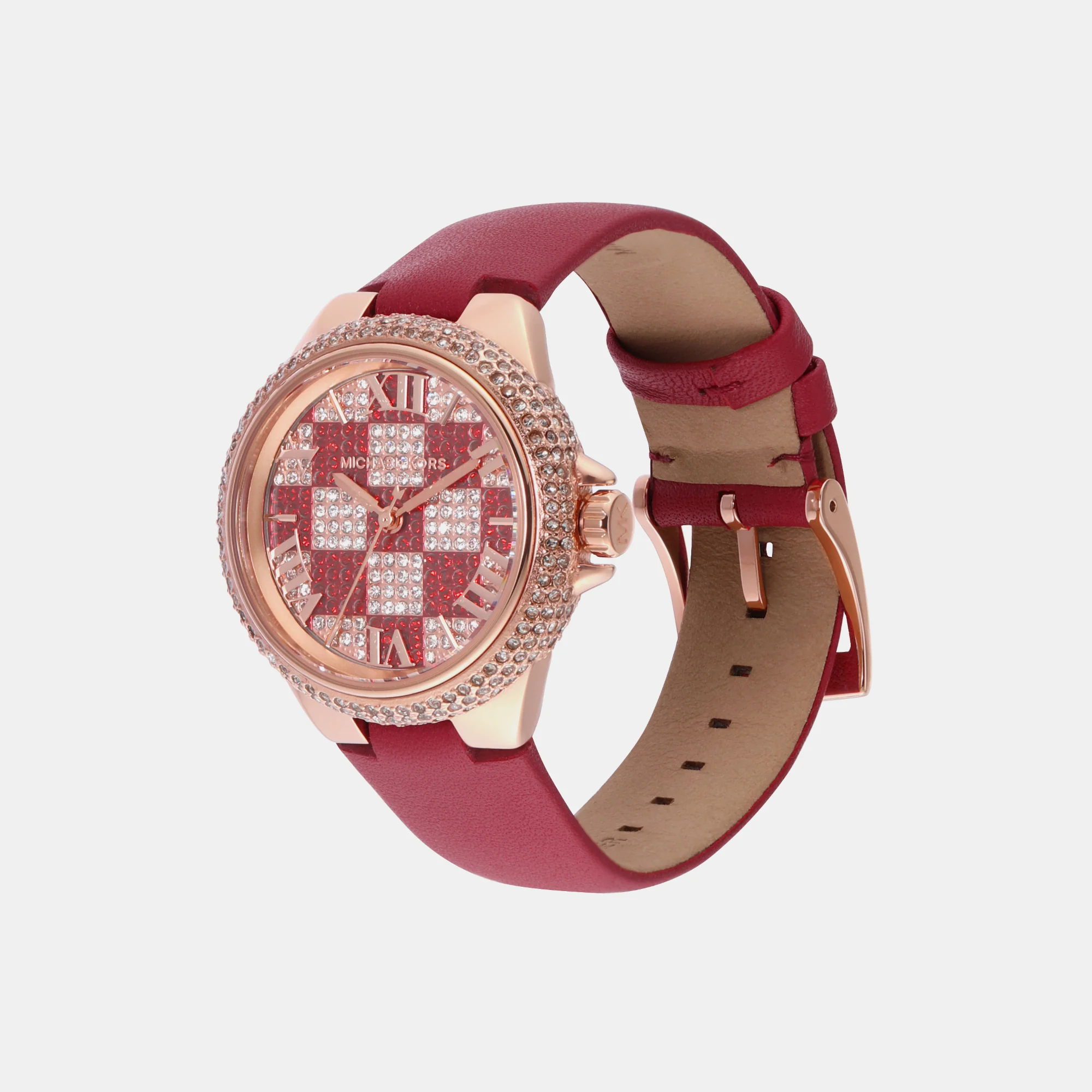 Camille Women Quartz Rose Gold Dial Analog Leather Watch MK4701 - Image 3