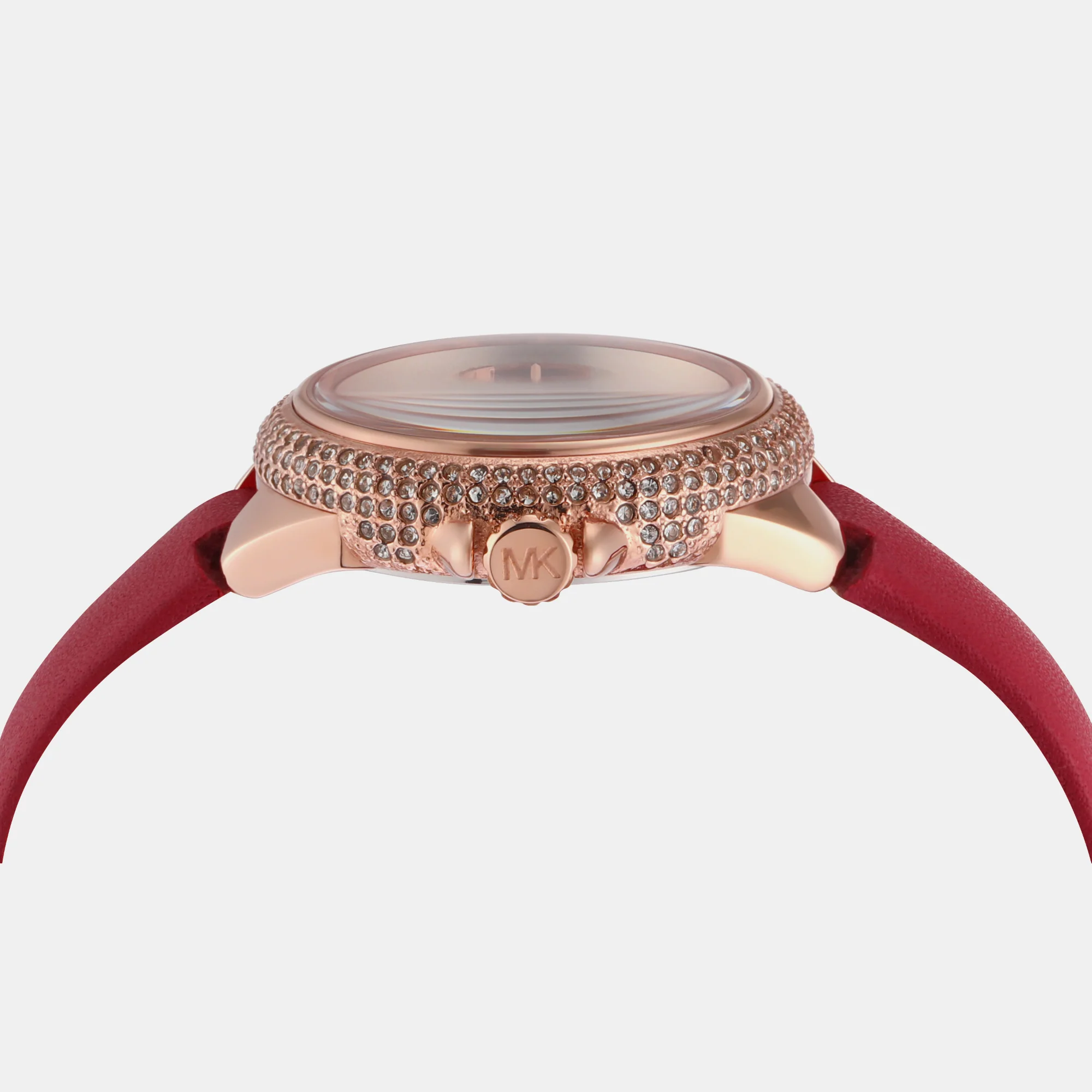 Camille Women Quartz Rose Gold Dial Analog Leather Watch MK4701 - Image 4