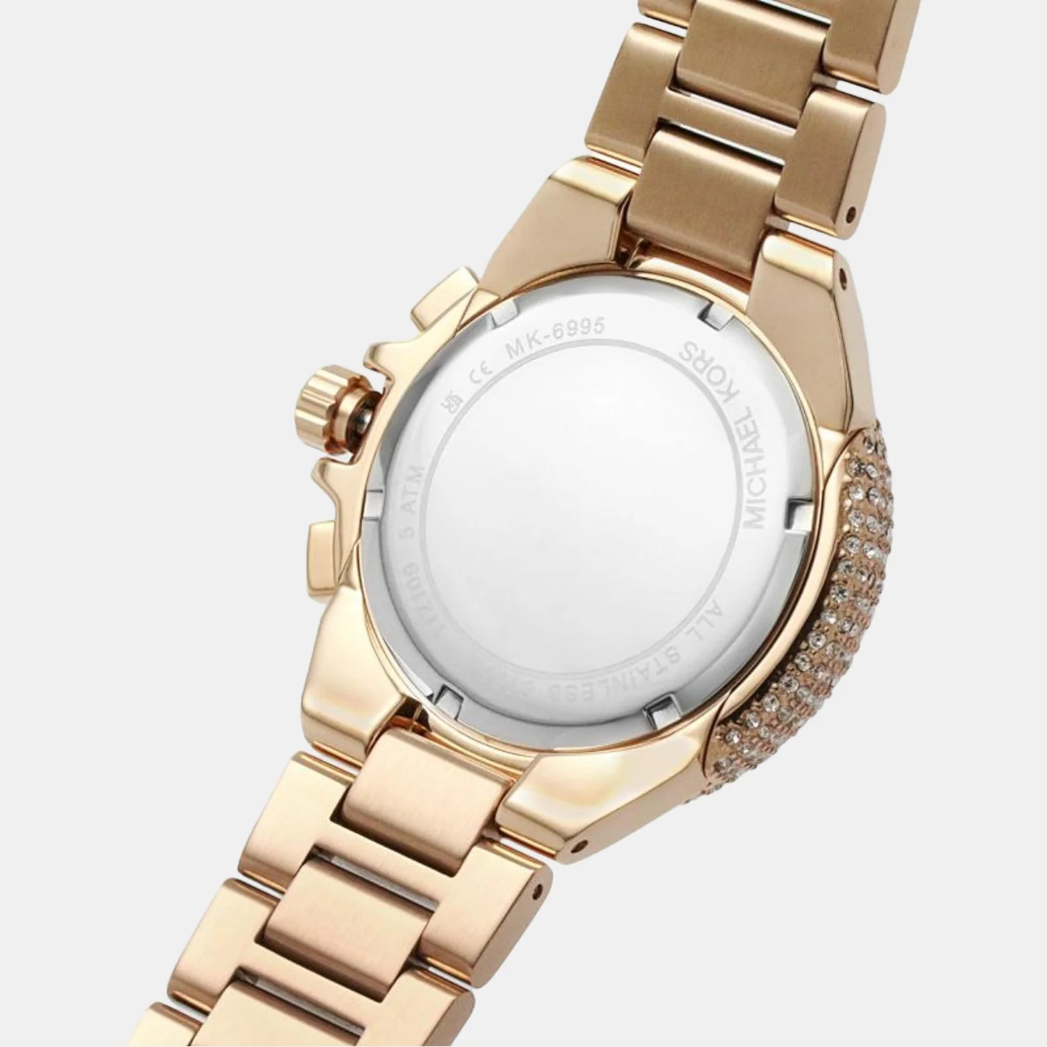Camille Women Quartz White Dial Chronograph Stainless Steel Watch MK6995 - Image 5