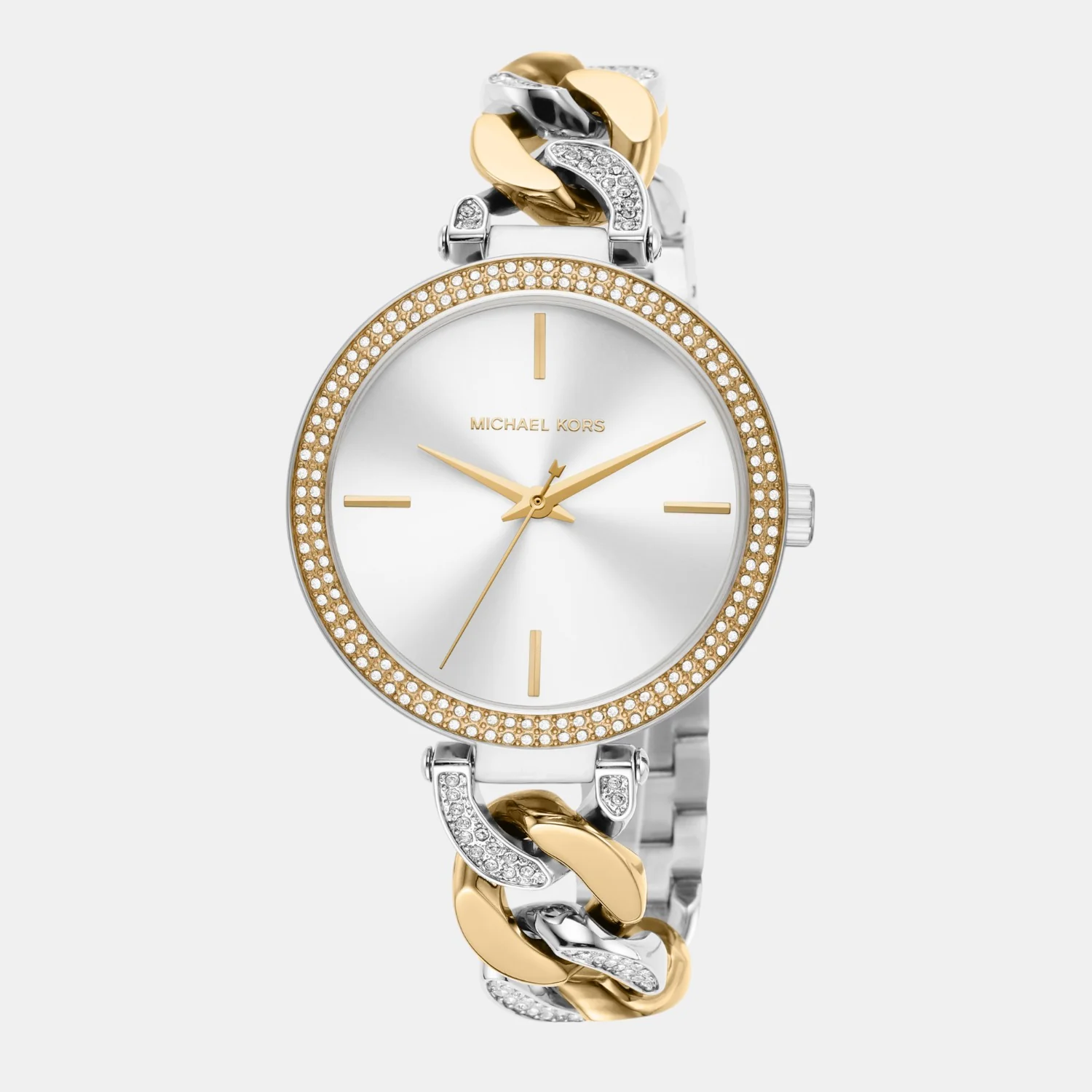 Catelyn Women Quartz White Dial Analog Stainless Steel Watch MK4633 - Image 2