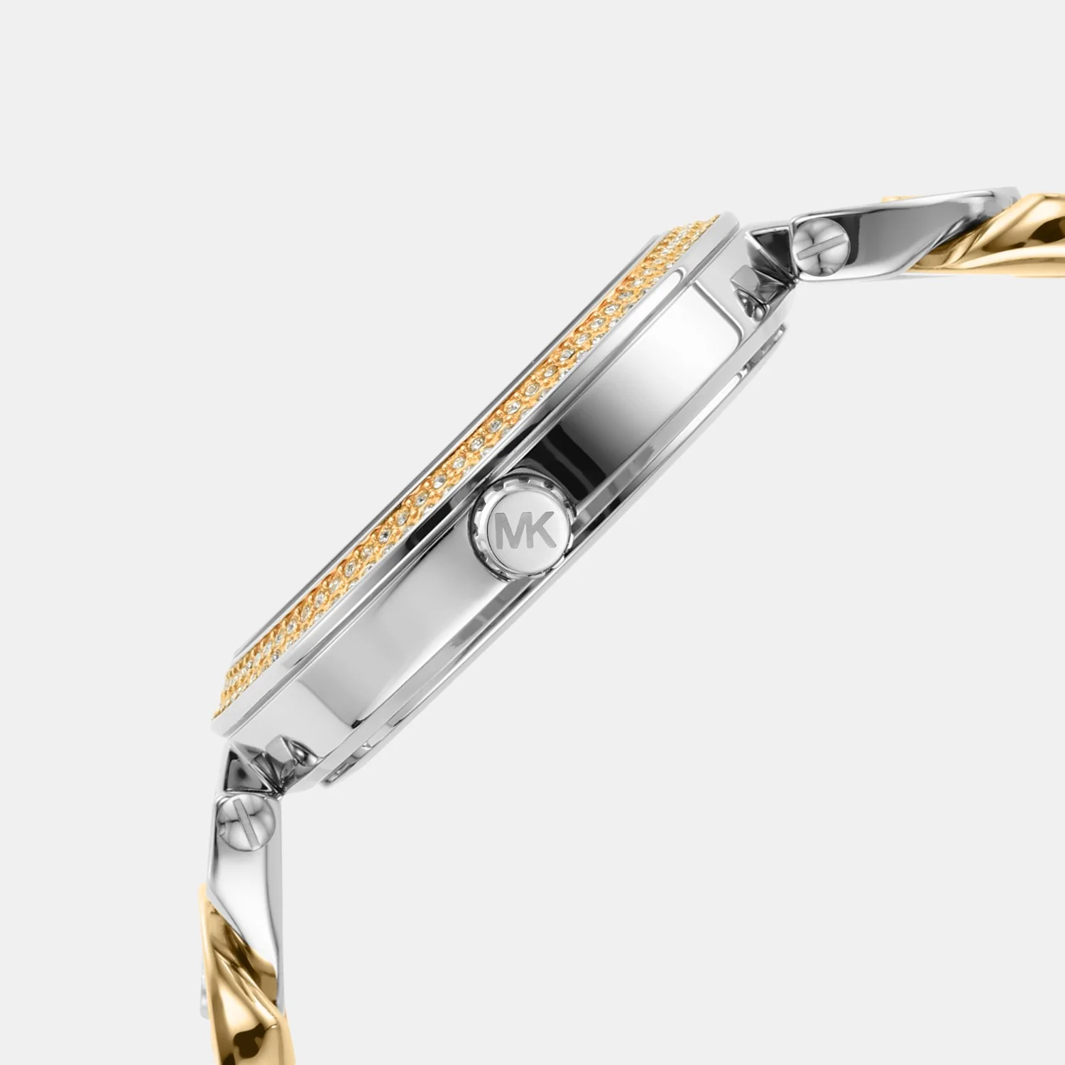 Catelyn Women Quartz White Dial Analog Stainless Steel Watch MK4633 - Image 3