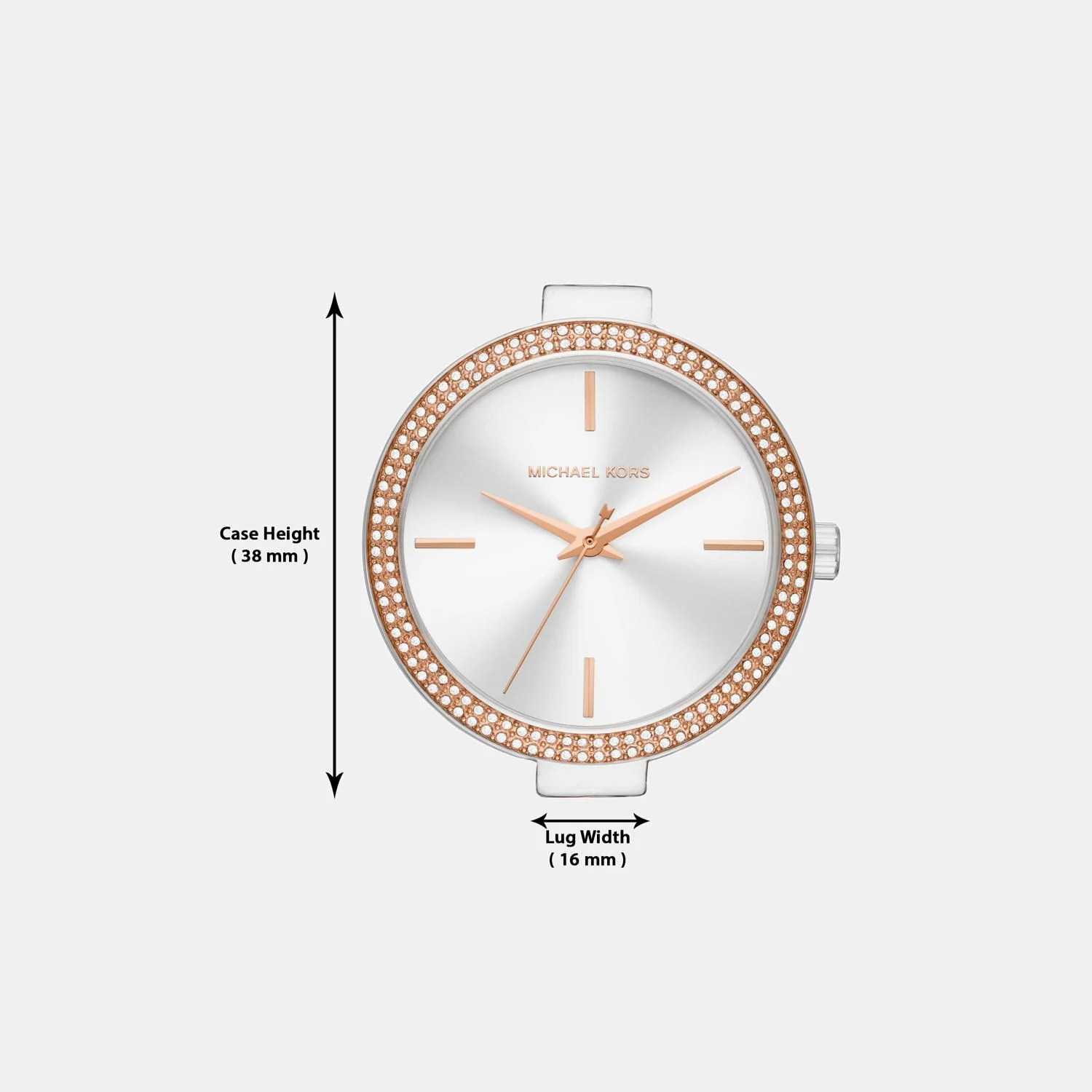 Catelyn Women Quartz White Dial Analog Stainless Steel Watch MK4634 - Image 11