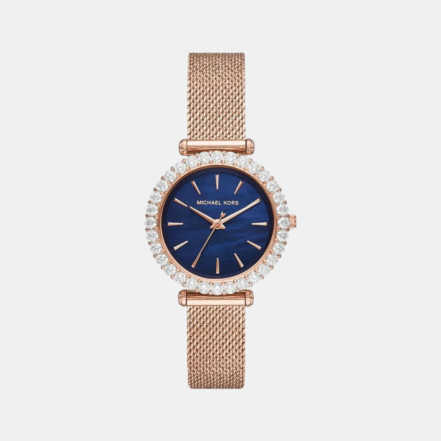 Darci Women Quartz Blue Dial Analog Stainless Steel Watch MK4630