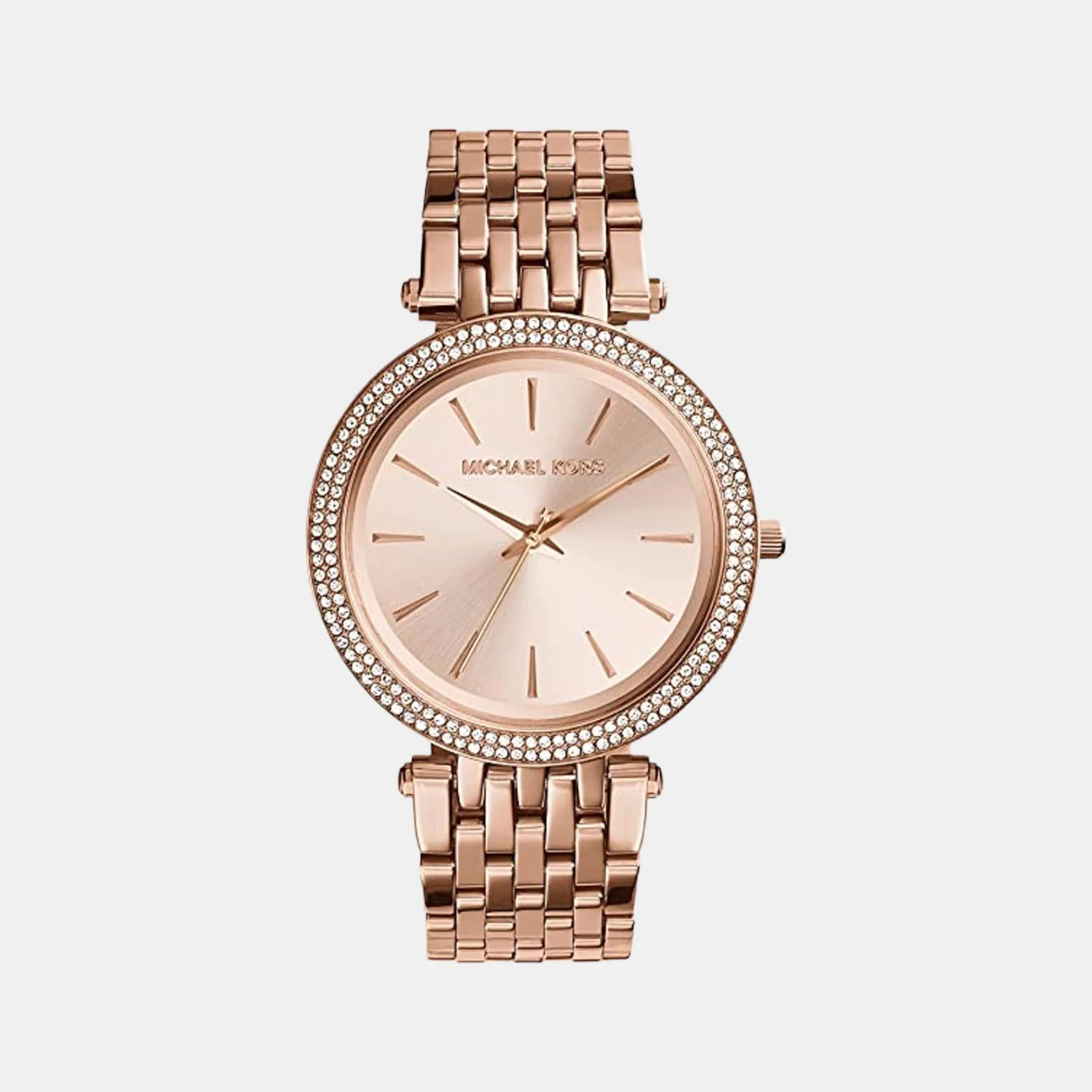 Darci Women Quartz Rose Gold Dial Analog Stainless Steel Watch MK3192