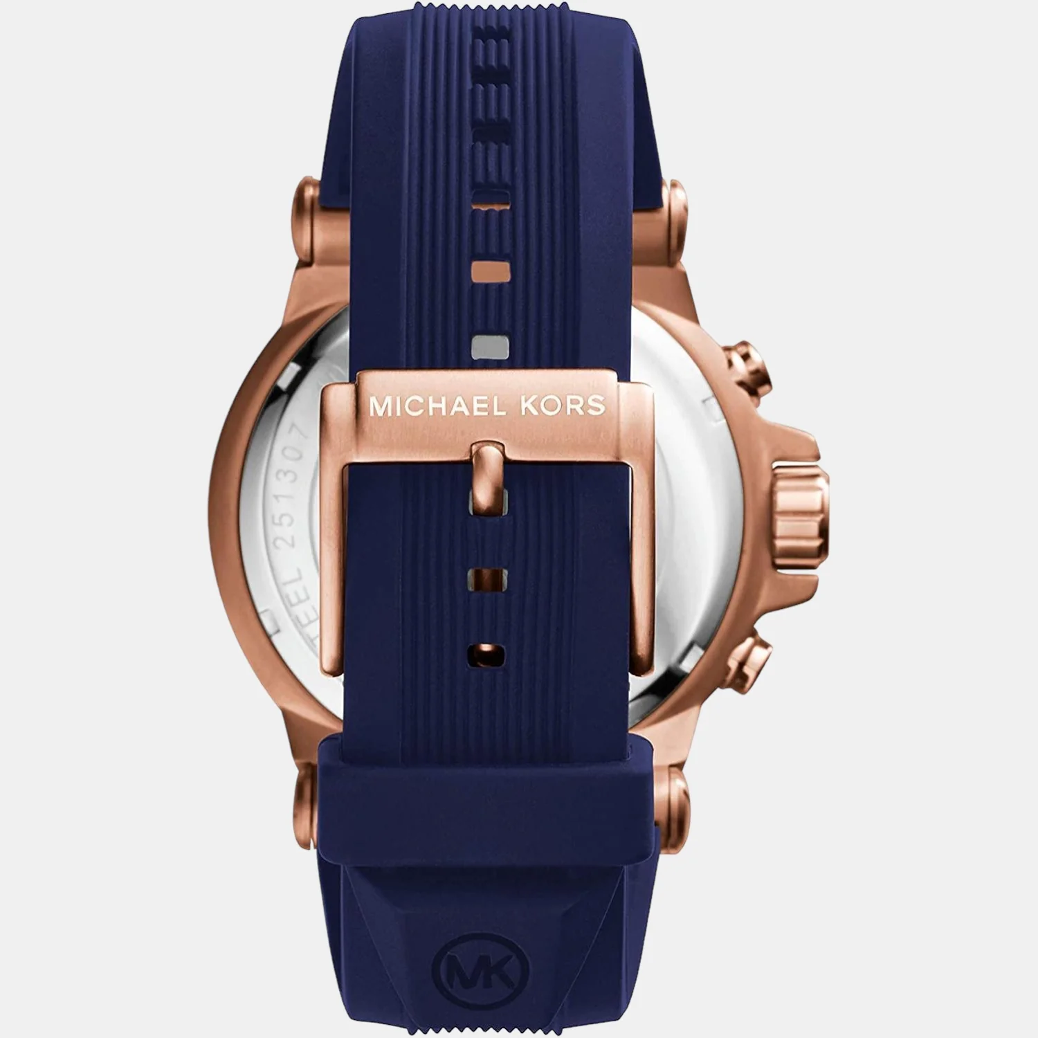 Dylan Men Quartz Blue Dial Chronograph Silicone Watch MK8295 - Image 3