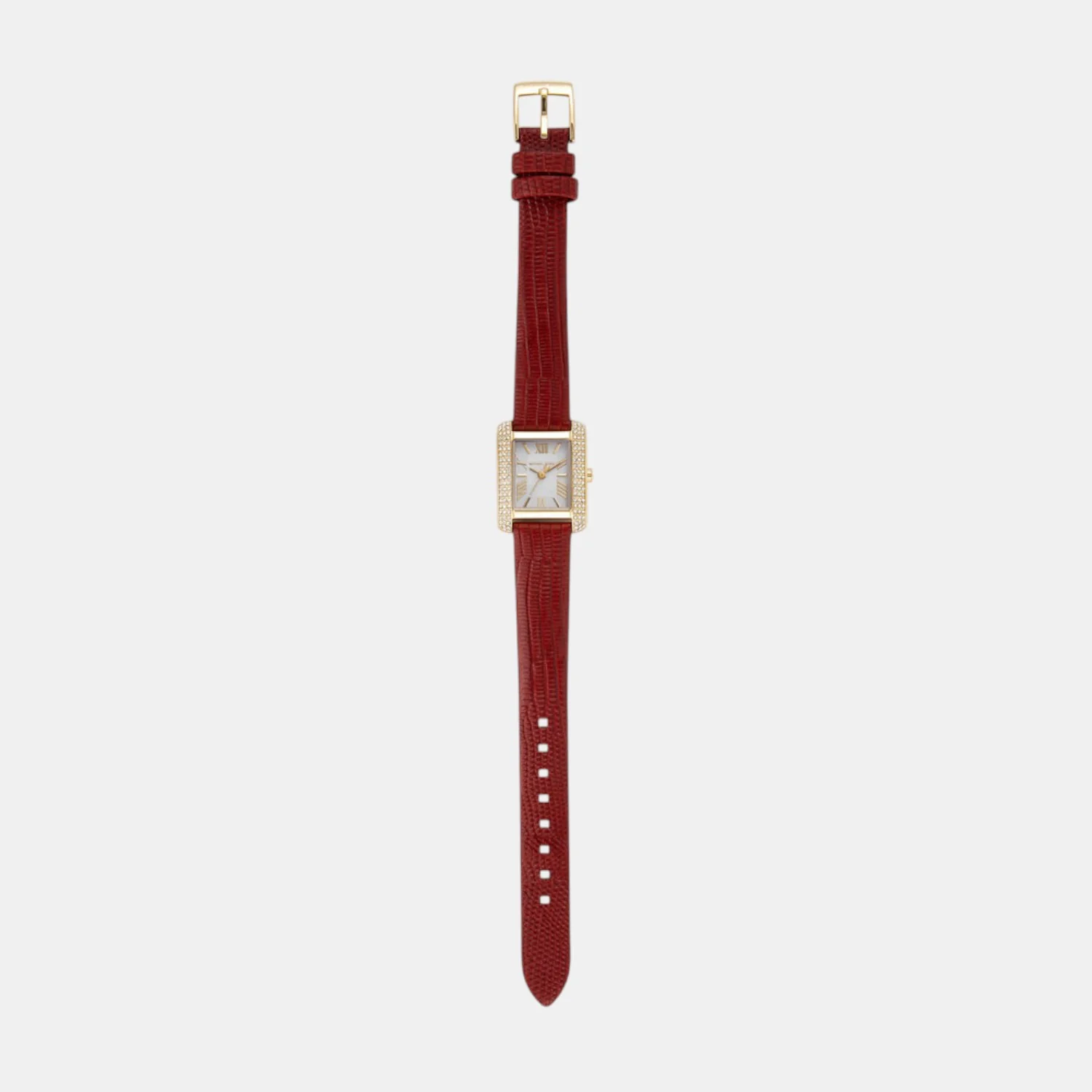 Emery Women Quartz White Dial Analog Leather Watch MK4874SET - Image 4