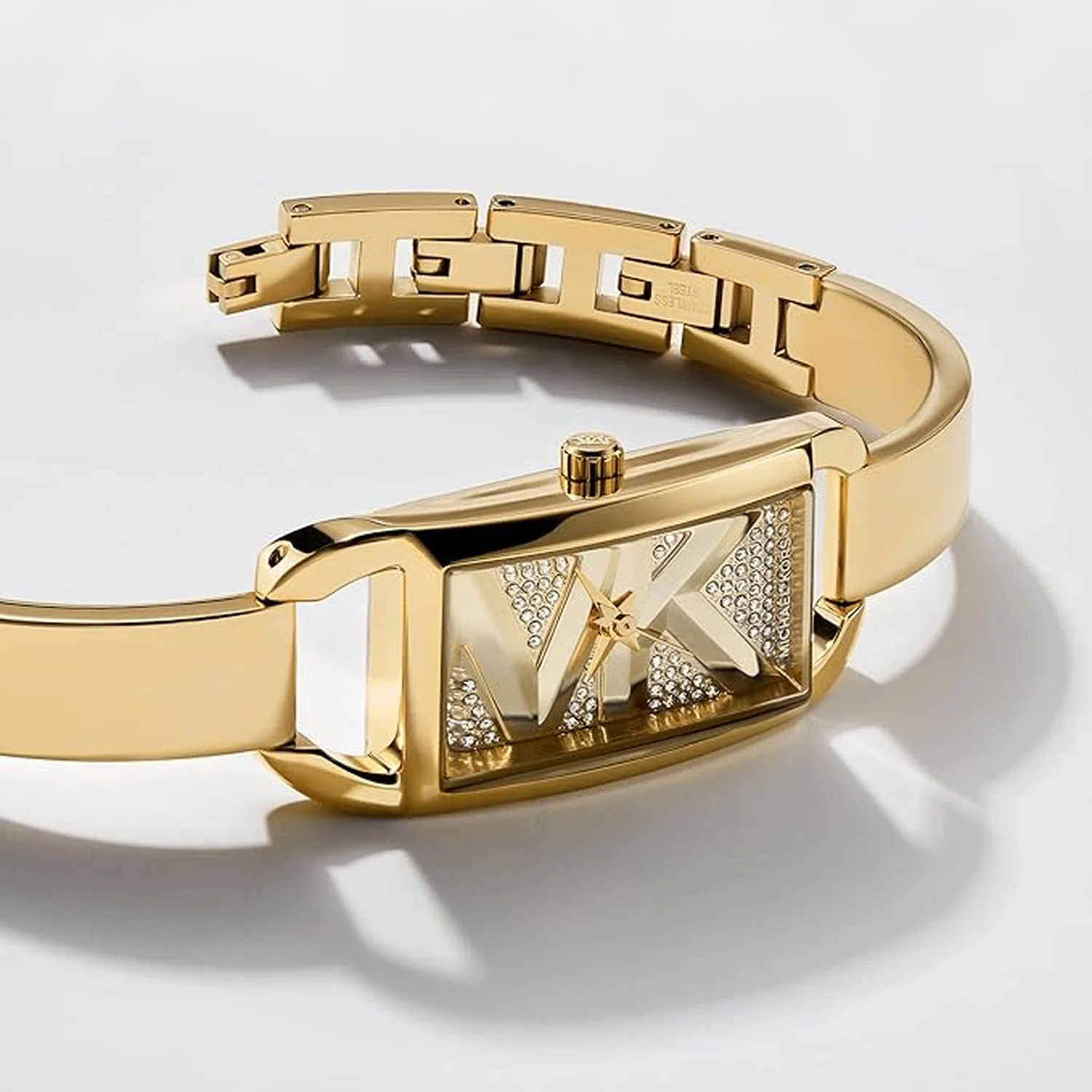 Empire Women Quartz Gold Dial Analog Stainless Steel Watch MK4840 - Image 3