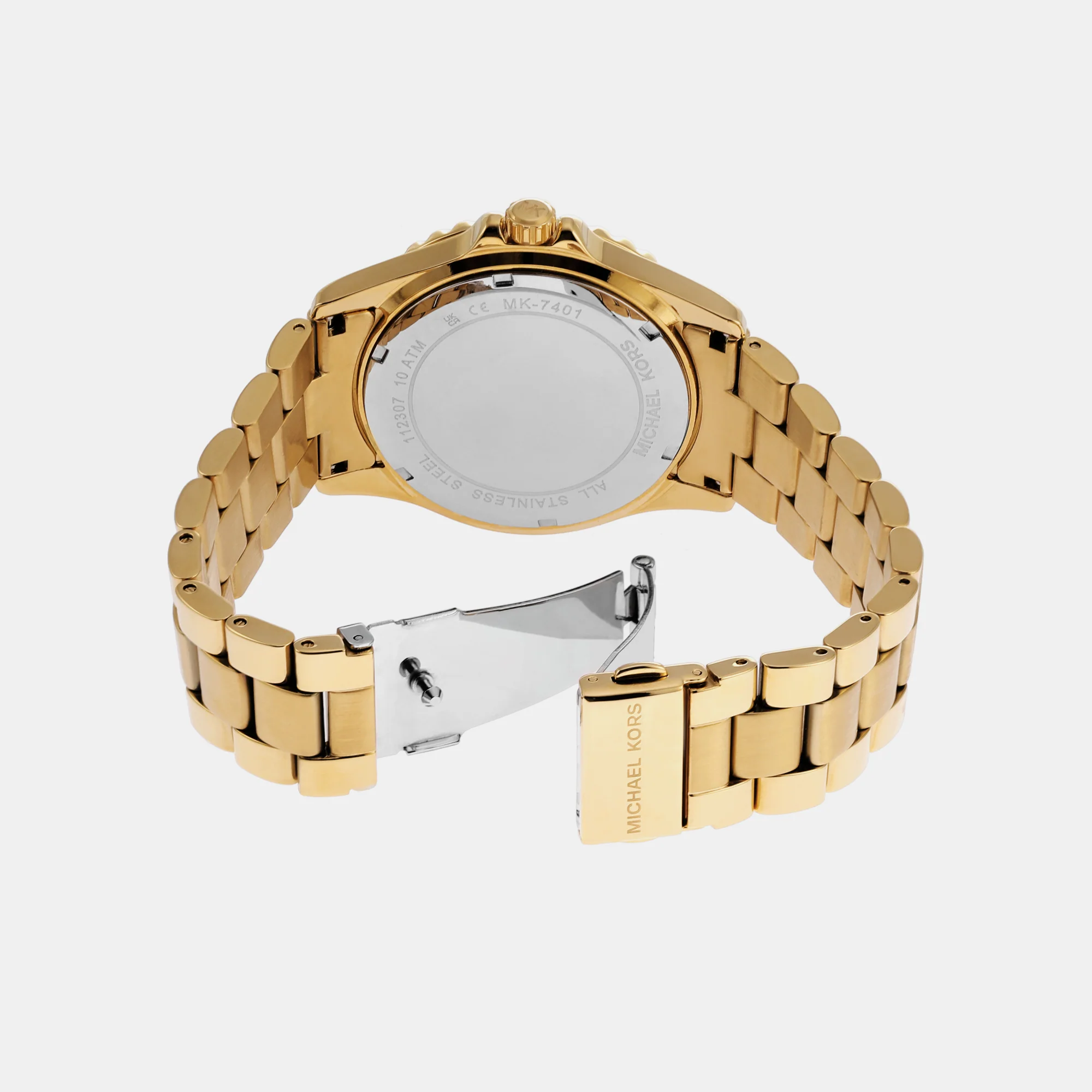 Everest Women Quartz Gold Dial Analog Stainless Steel Watch MK7401 - Image 5