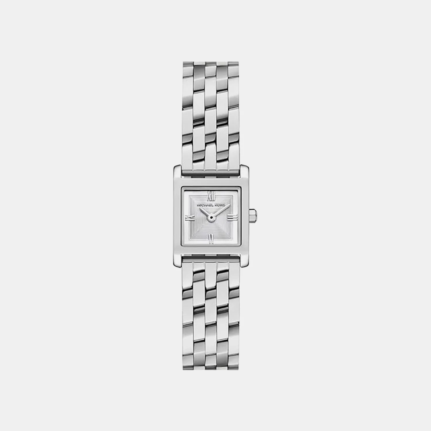 Georgie Women Quartz Silver Dial Analog Stainless Steel Watch MK4933