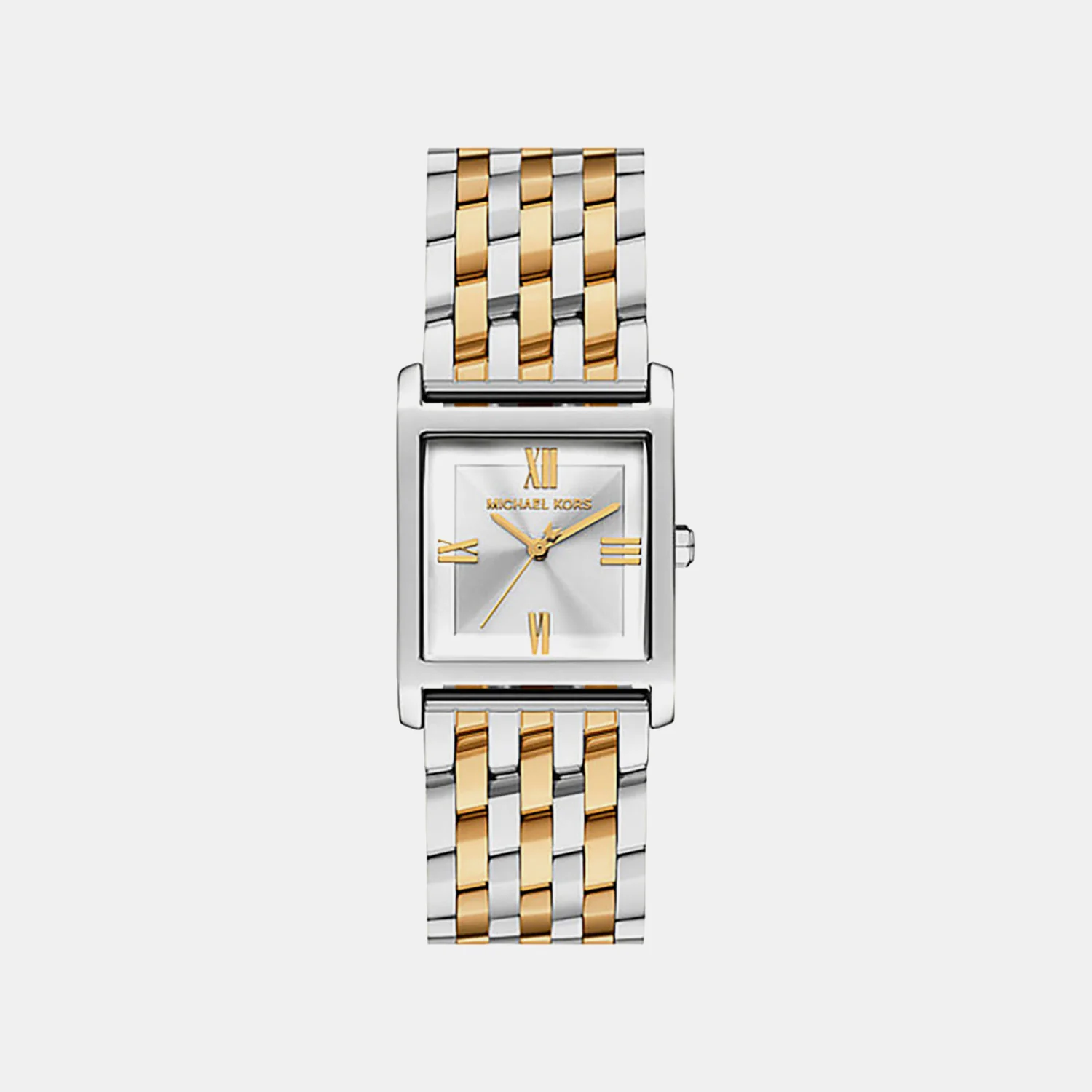 Georgie Women Quartz Silver Dial Analog Stainless Steel Watch MK4935