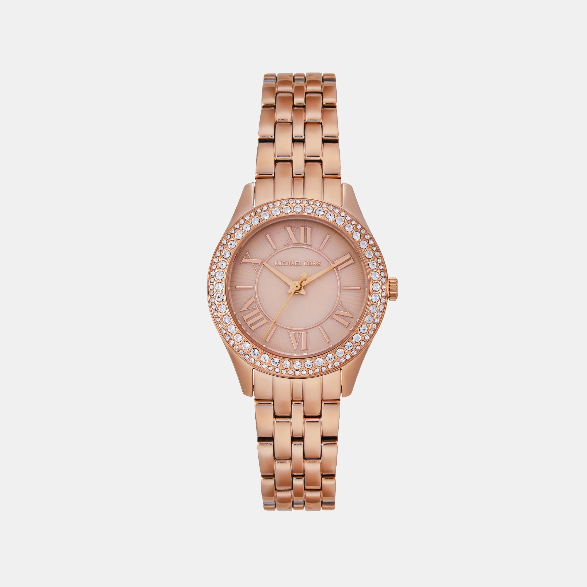 Harlowe Women Quartz Rose Gold Dial Analog Stainless Steel Watch MK4845 - Image 2