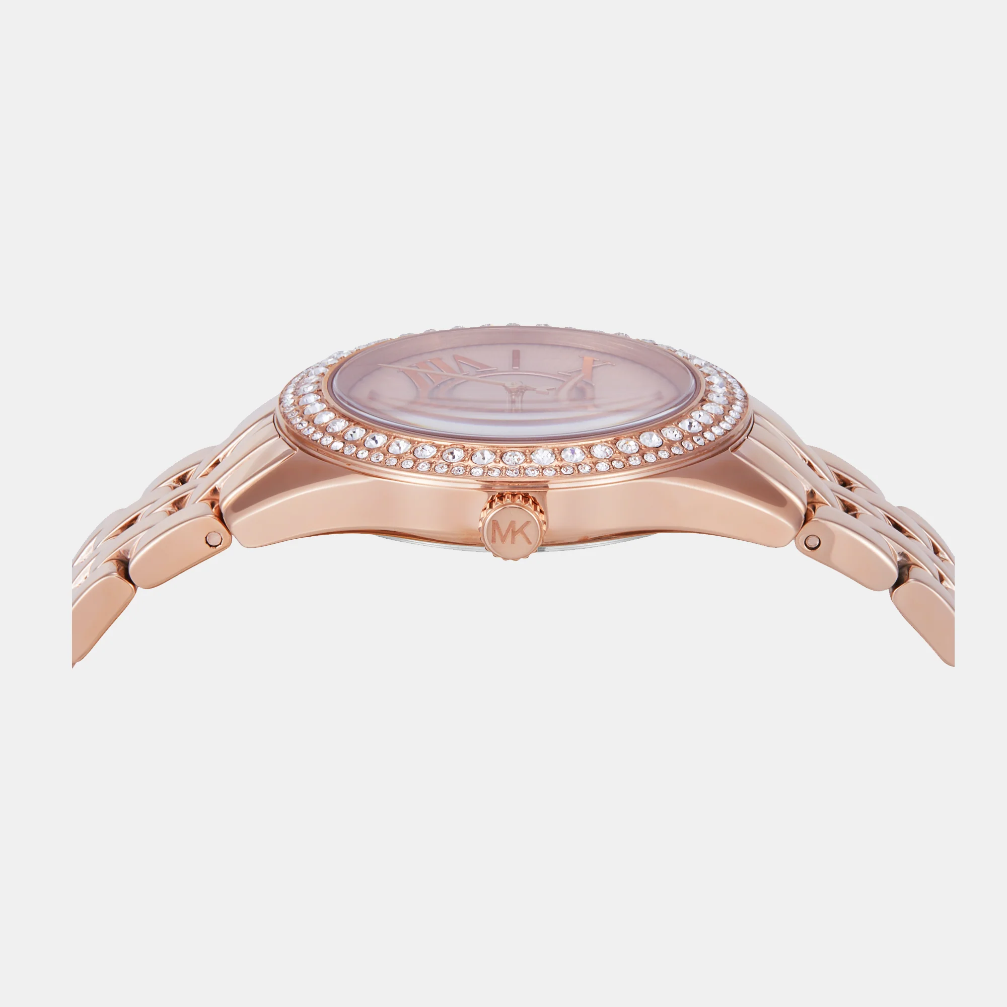 Harlowe Women Quartz Rose Gold Dial Analog Stainless Steel Watch MK4845 - Image 3