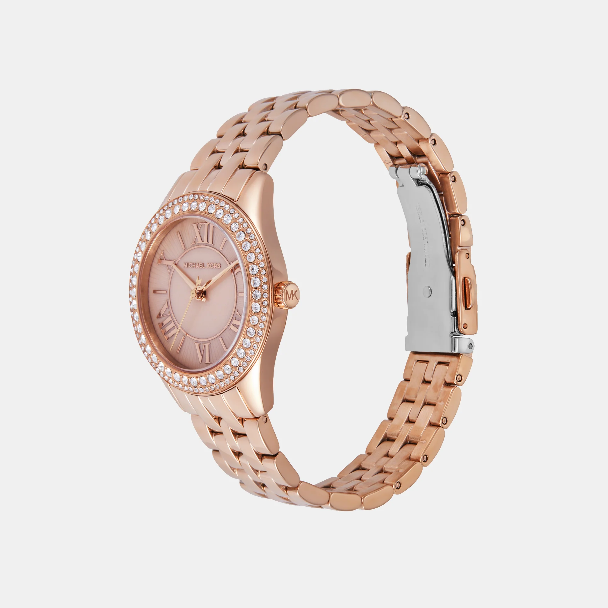 Harlowe Women Quartz Rose Gold Dial Analog Stainless Steel Watch MK4845 - Image 4