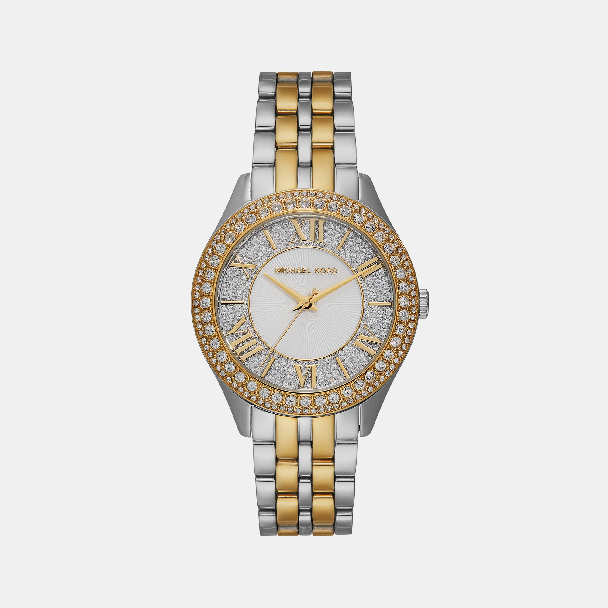 Harlowe Women Quartz Silver Dial Analog Stainless Steel Watch MK4811