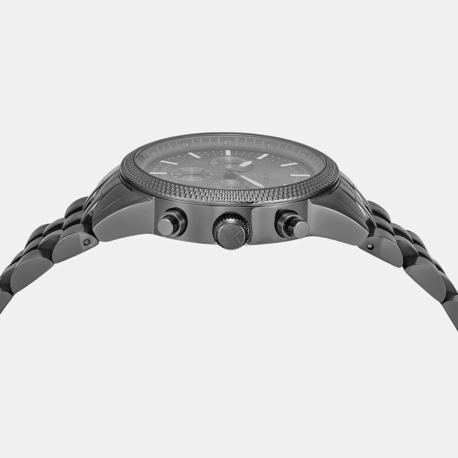 Hutton Men Quartz Grey Dial Chronograph Stainless Steel Watch MKO1164 - Image 6