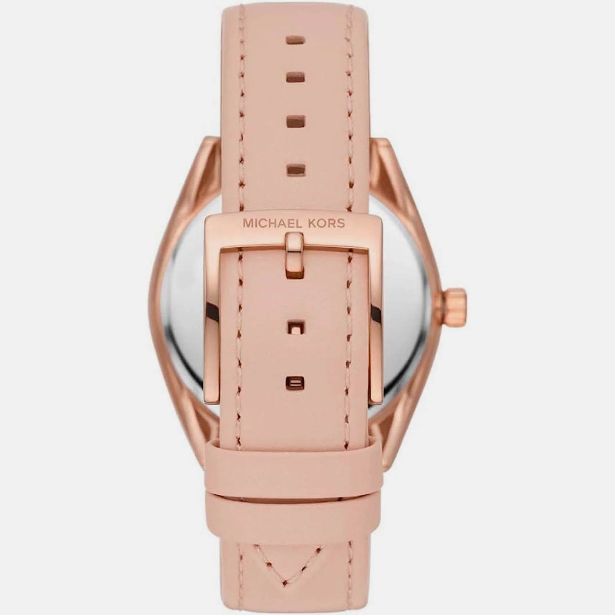 Janelle Women Quartz White Dial Chronograph Leather Watch MK7316 - Image 2