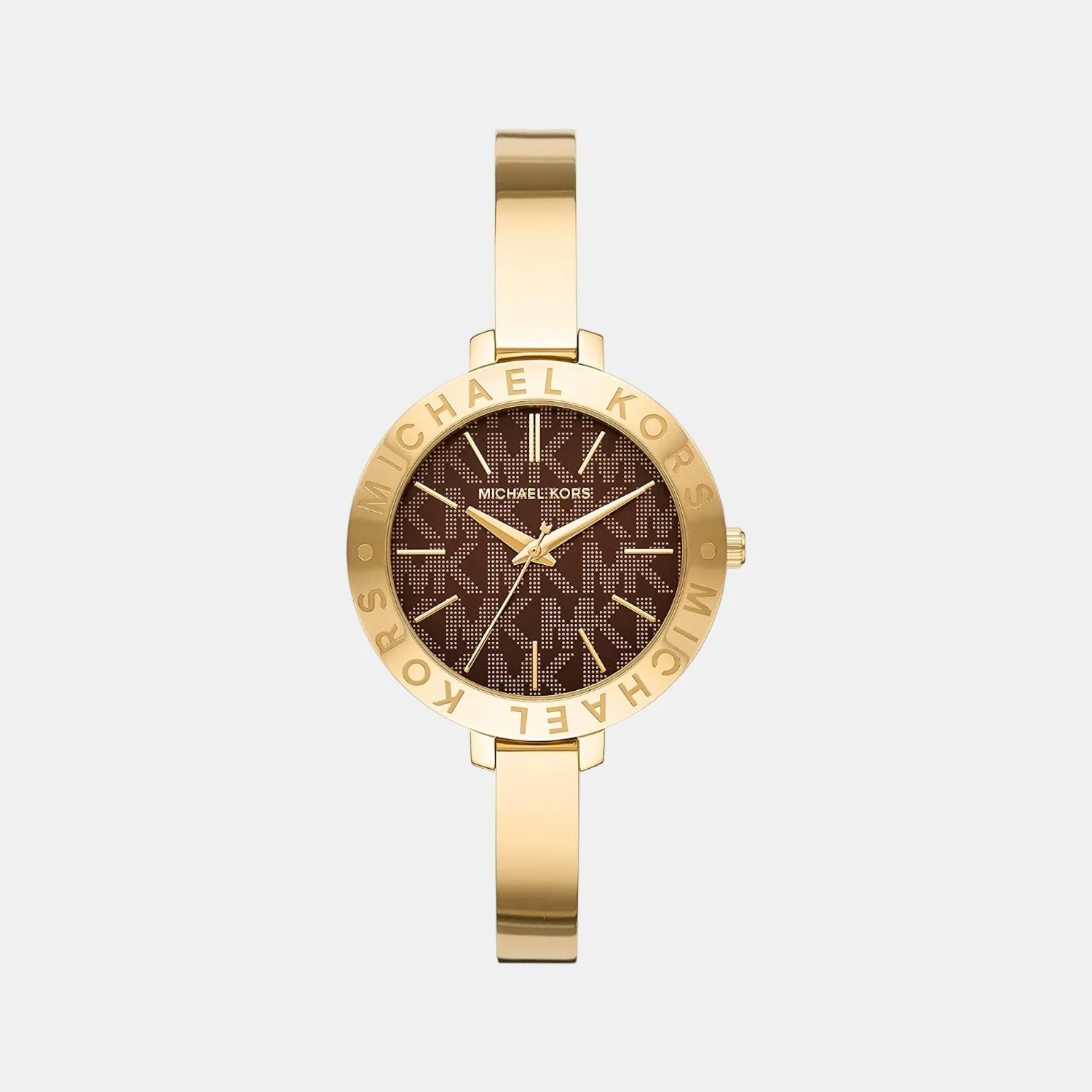 Jaryn Women Quartz Brown Dial Analog Stainless Steel Watch MK4622