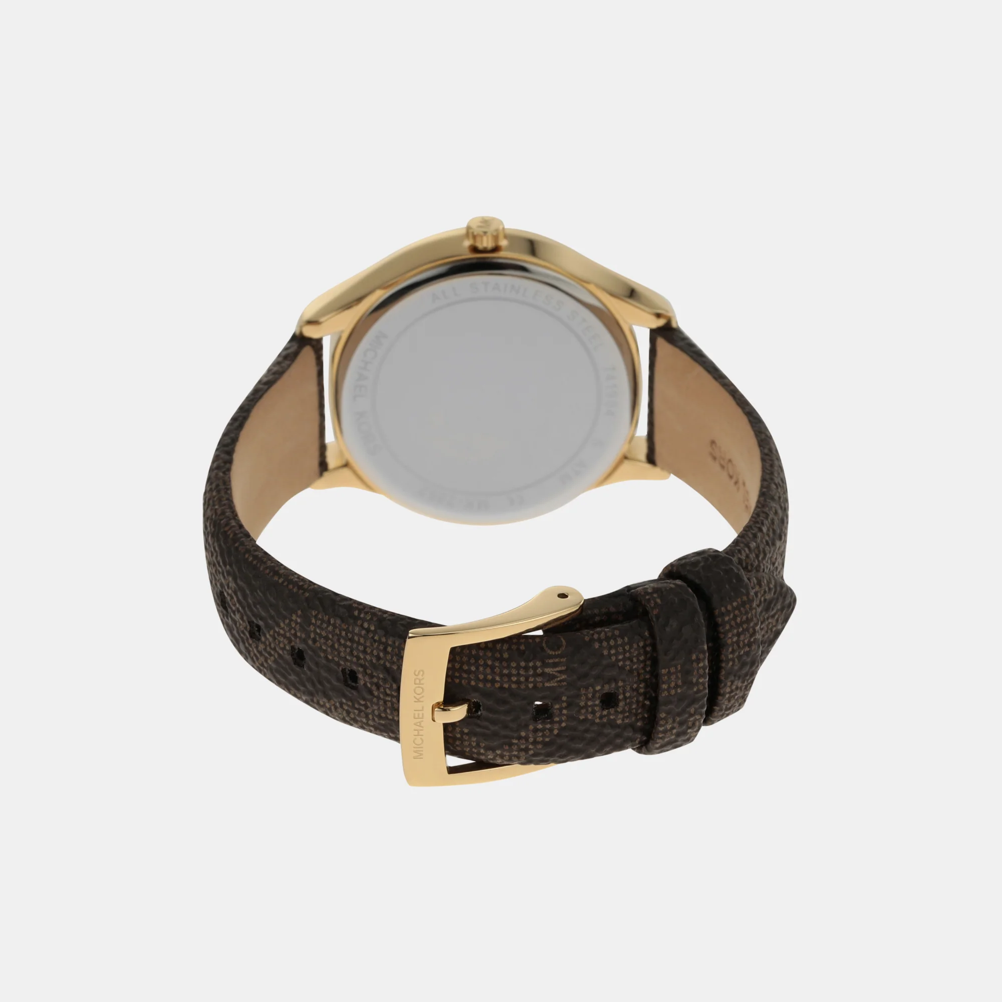 Jaycie Women Quartz Gold Dial Analog Leather Watch MK2862 - Image 5