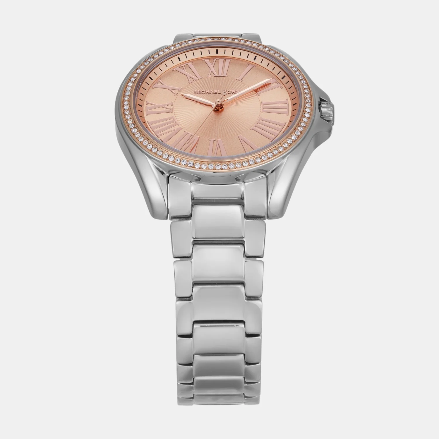 Kacie Women Quartz Rose Gold Dial Analog Stainless Steel Watch MK4854 - Image 3
