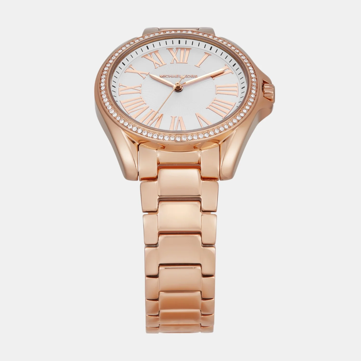 Kacie Women Quartz White Dial Analog Stainless Steel Watch MK4853 - Image 3