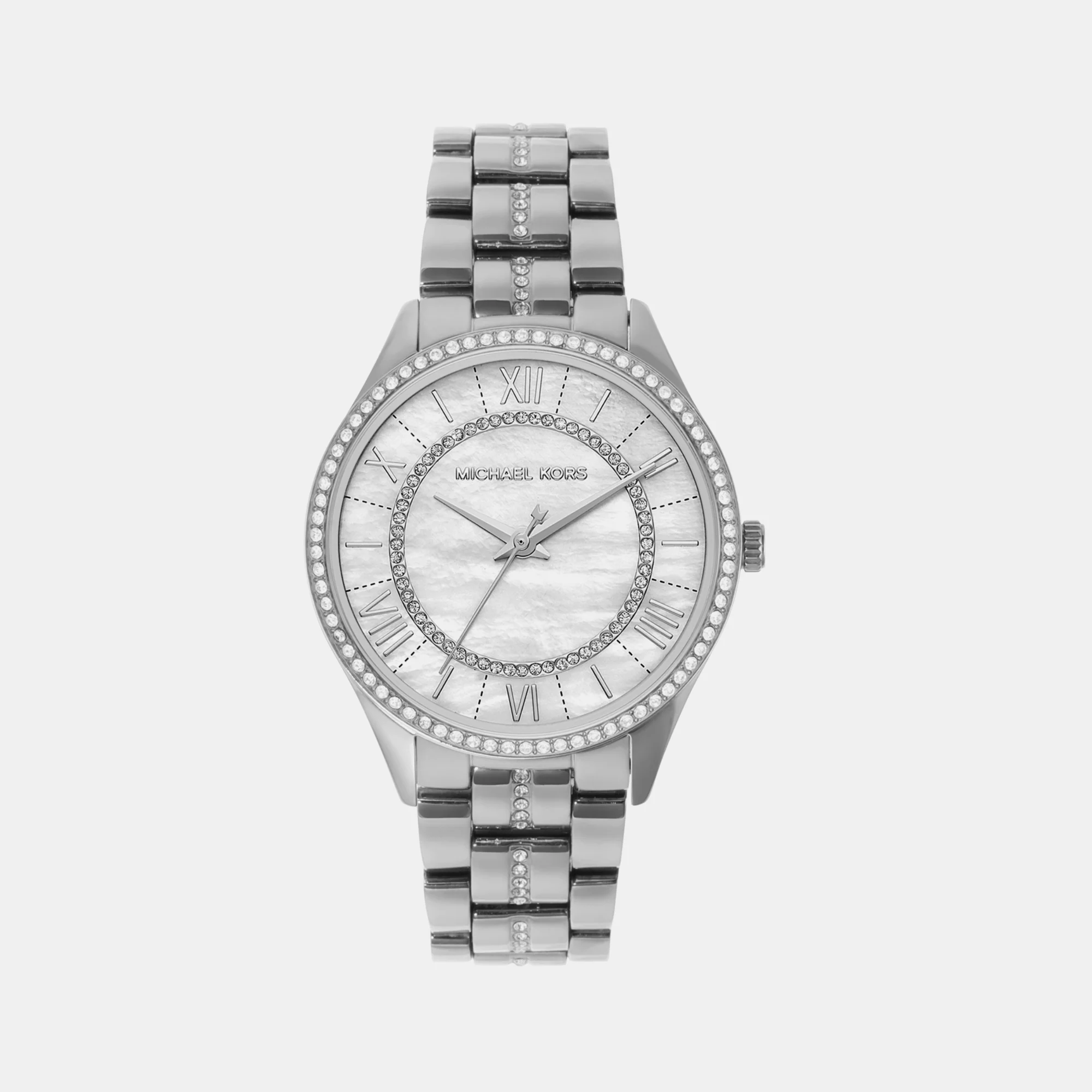 Lauryn Women Quartz Mother Of Pearl Dial Analog Stainless Steel Watch MK3900 - Image 2
