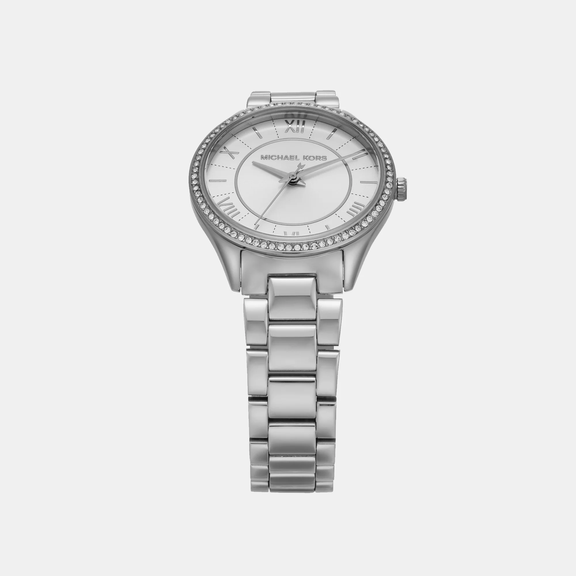 Lauryn Women Quartz White Dial Analog Stainless Steel Watch MK4851SET - Image 4