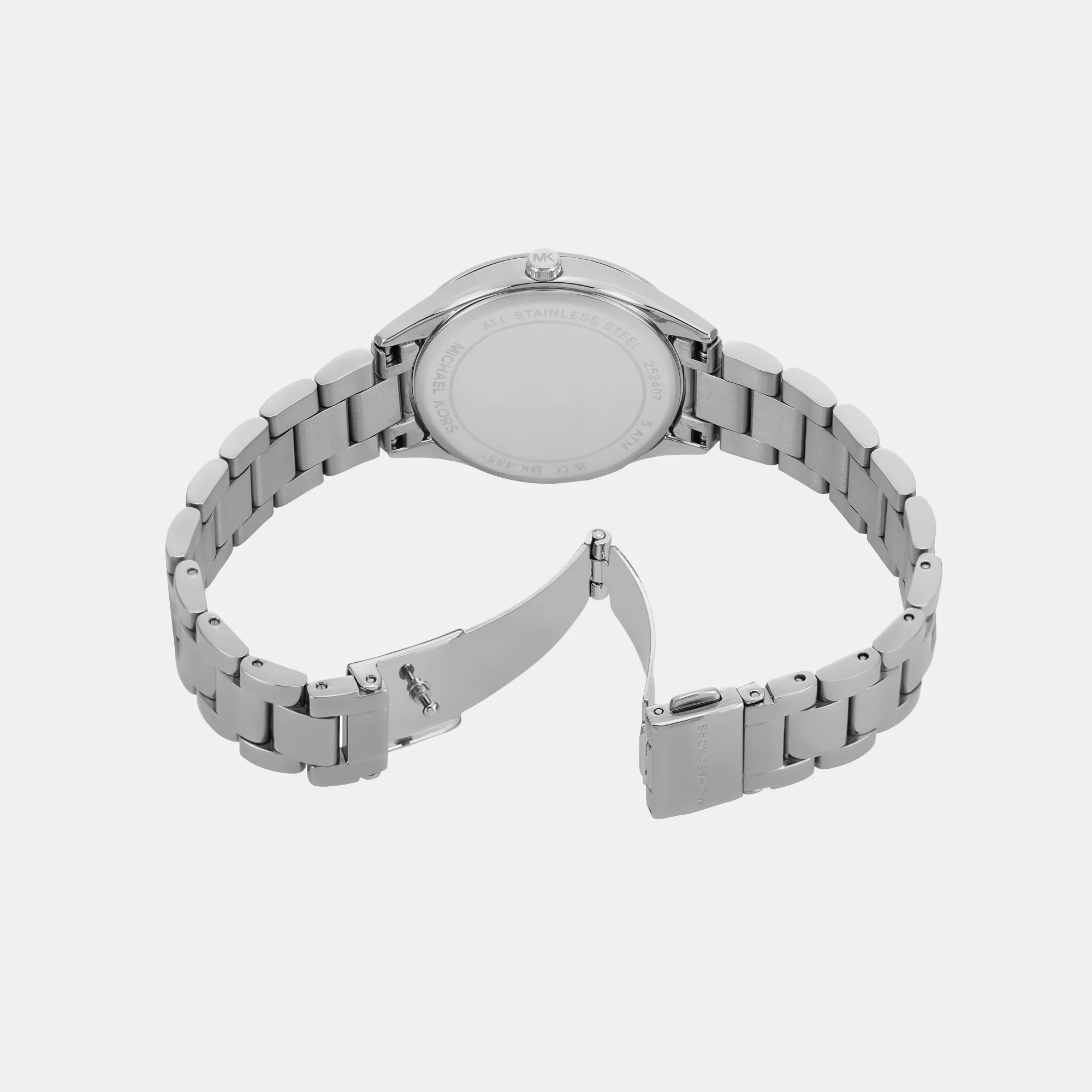 Lauryn Women Quartz White Dial Analog Stainless Steel Watch MK4851SET - Image 5