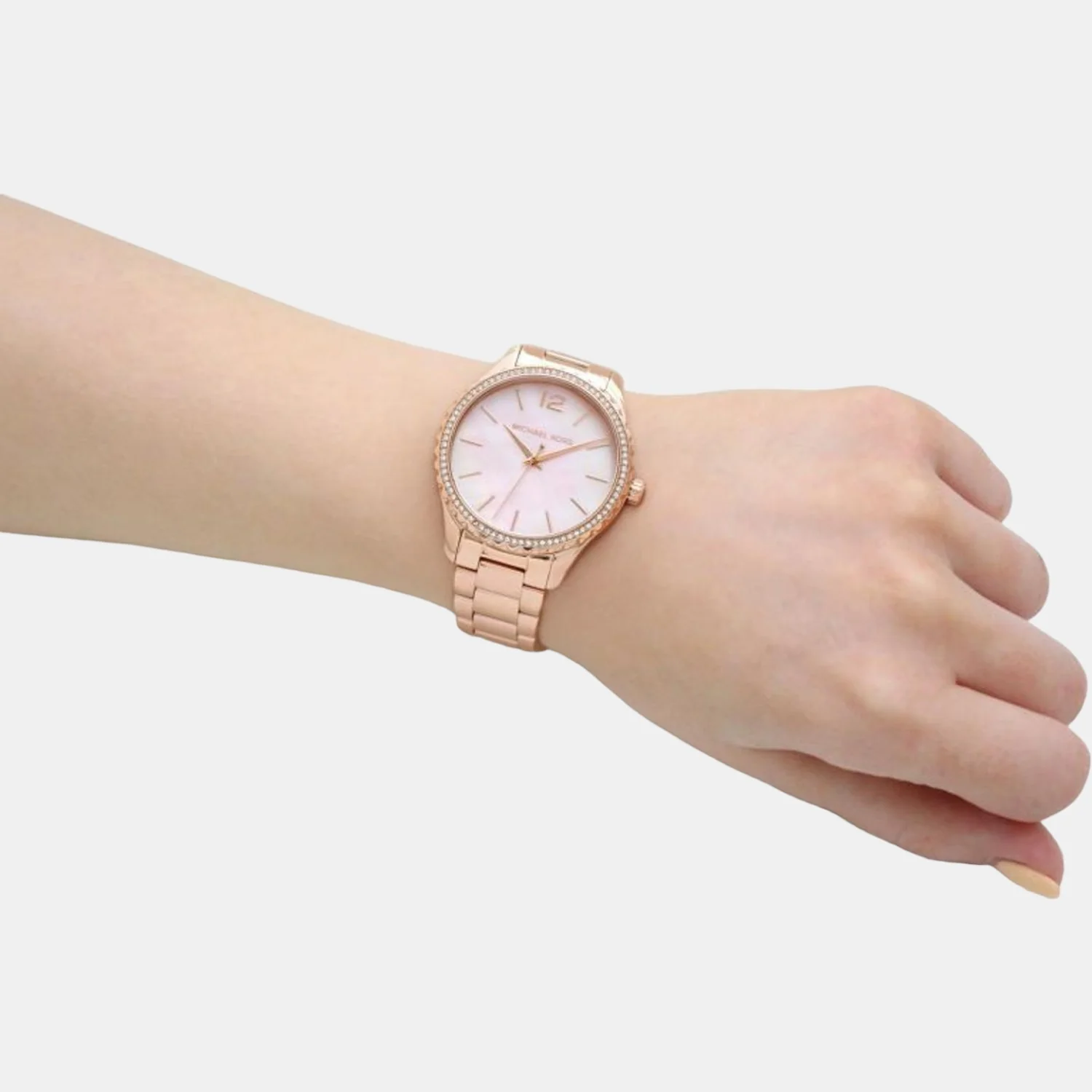 Layton Women Quartz Pink Dial Analog Stainless Steel Watch MK6848 - Image 7