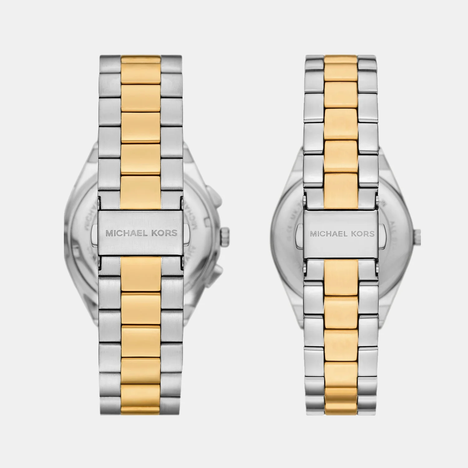 Lennox Couple Quartz Gold Dial Analog Stainless Steel Watch MK7503SET - Image 3
