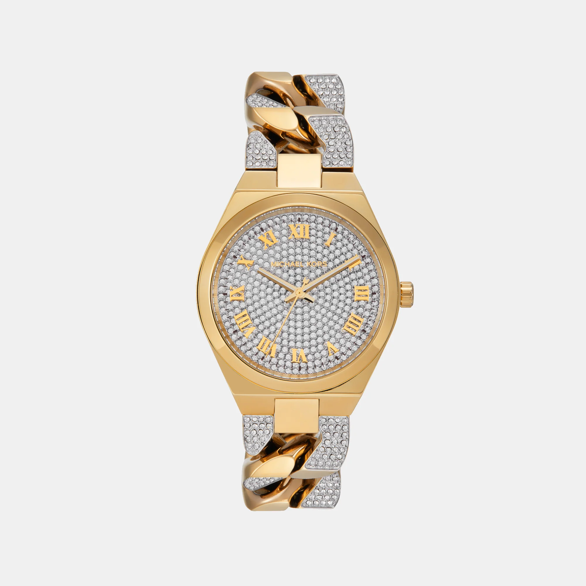 Lennox Women Quartz Gold Dial Analog Stainless Steel Watch MK7487 - Image 2