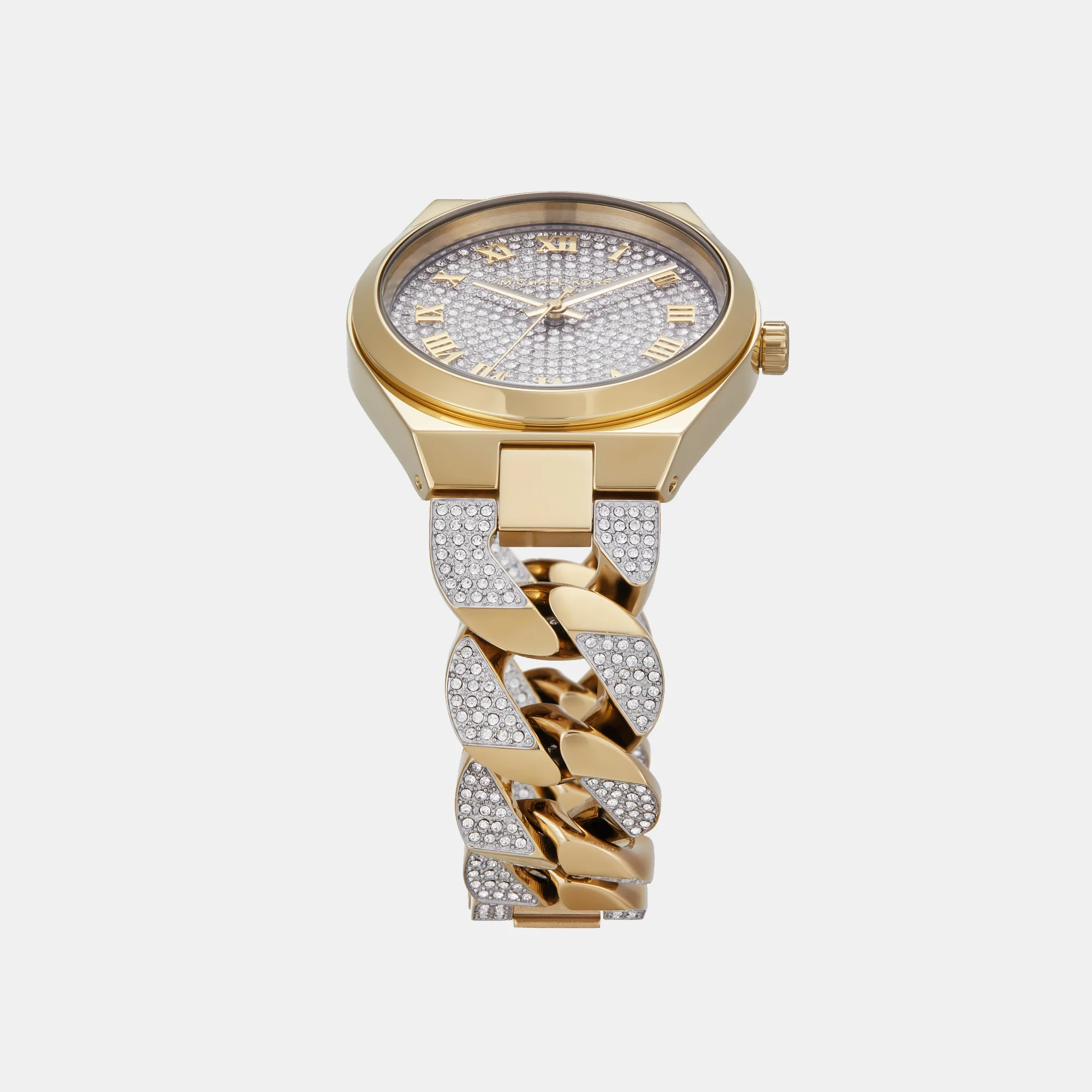 Lennox Women Quartz Gold Dial Analog Stainless Steel Watch MK7487 - Image 5
