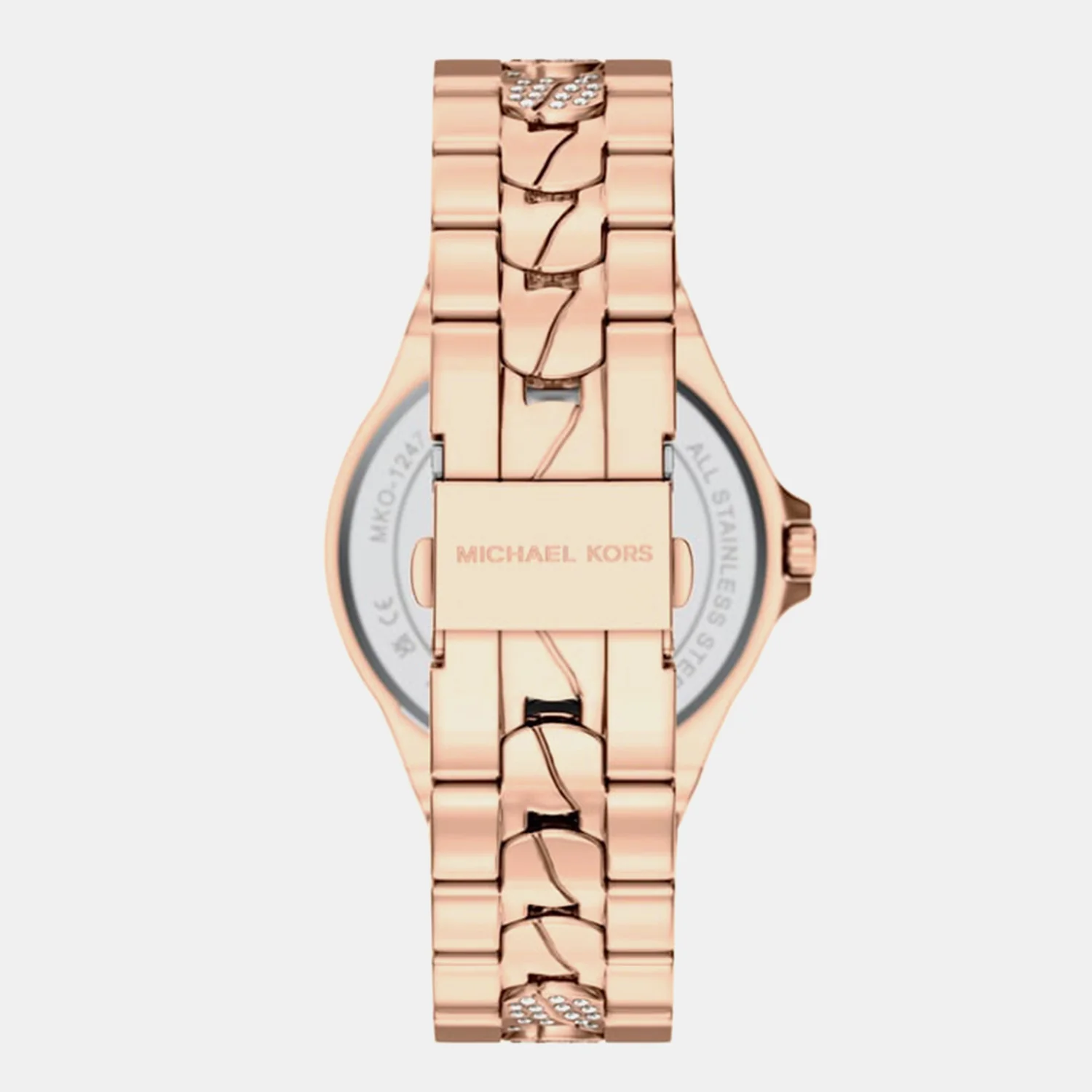 Lennox Women Quartz Rose Gold Dial Analog Stainless Steel Watch MKO1247 - Image 4