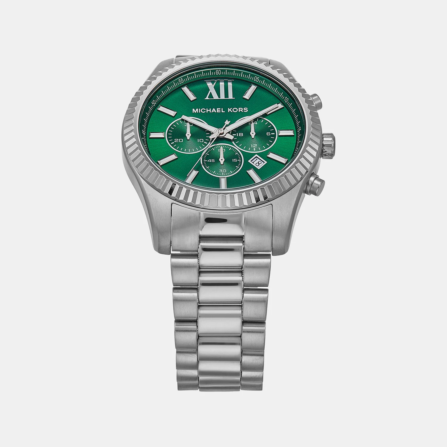 Lexington Men Quartz Green Dial Chronograph Stainless Steel Watch MK9152 - Image 2