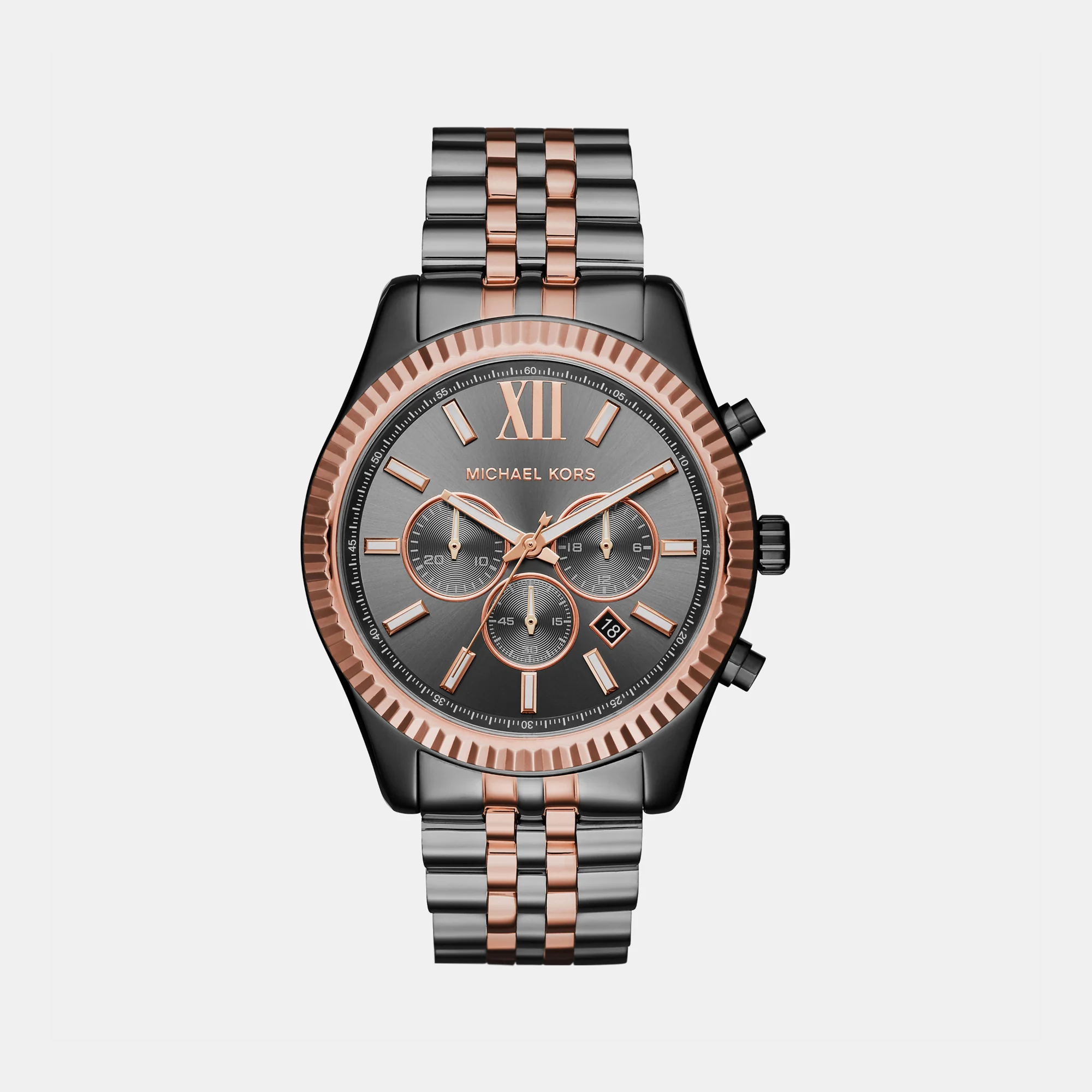 Lexington Men Quartz Grey Dial Chronograph Stainless Steel Watch MK8561 - Image 2