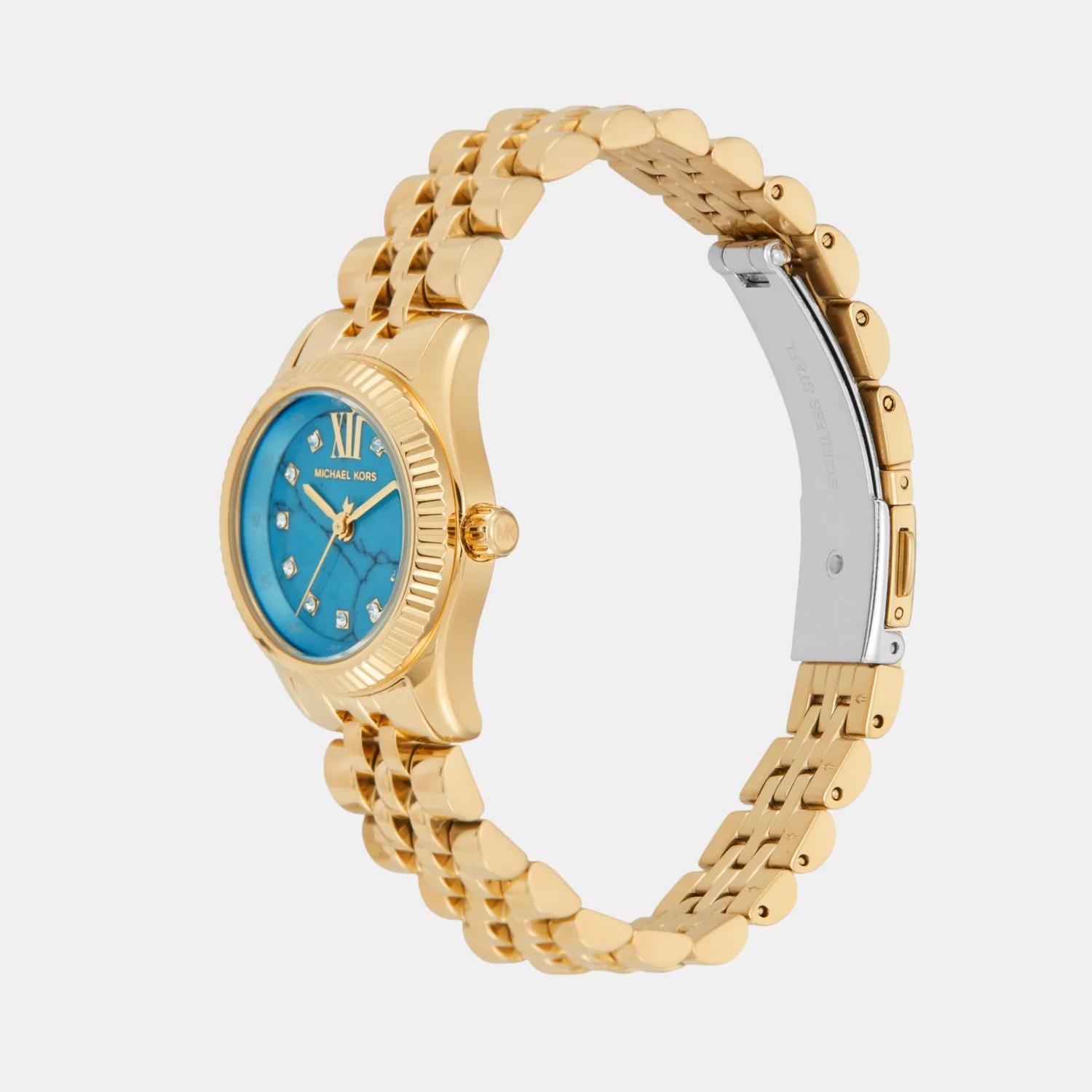 Lexington Women Quartz Blue Dial Analog Stainless Steel Watch MK4813 - Image 3