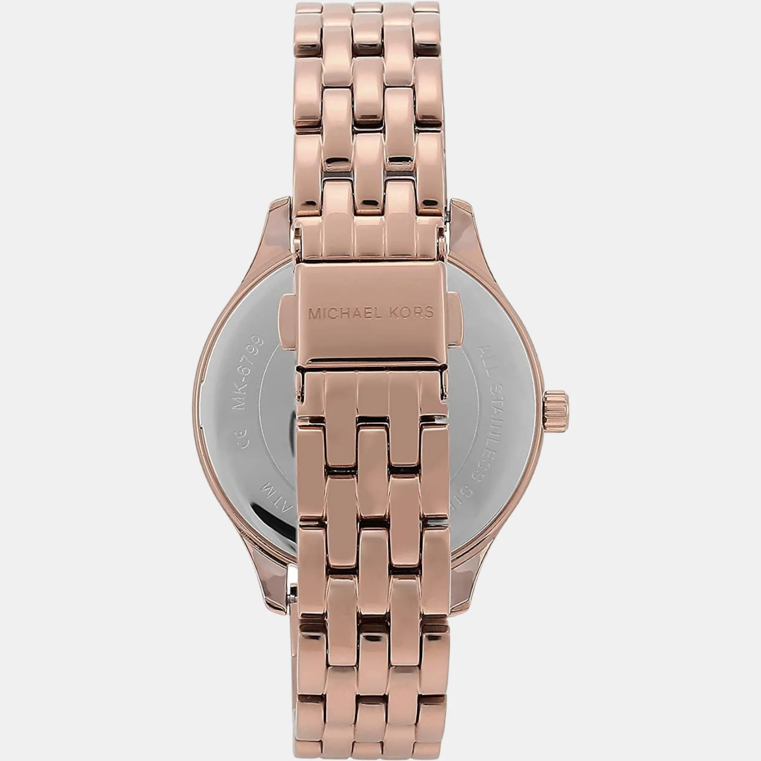 Lexington Women Quartz Pink Dial Analog Stainless Steel Watch MK6799 - Image 3