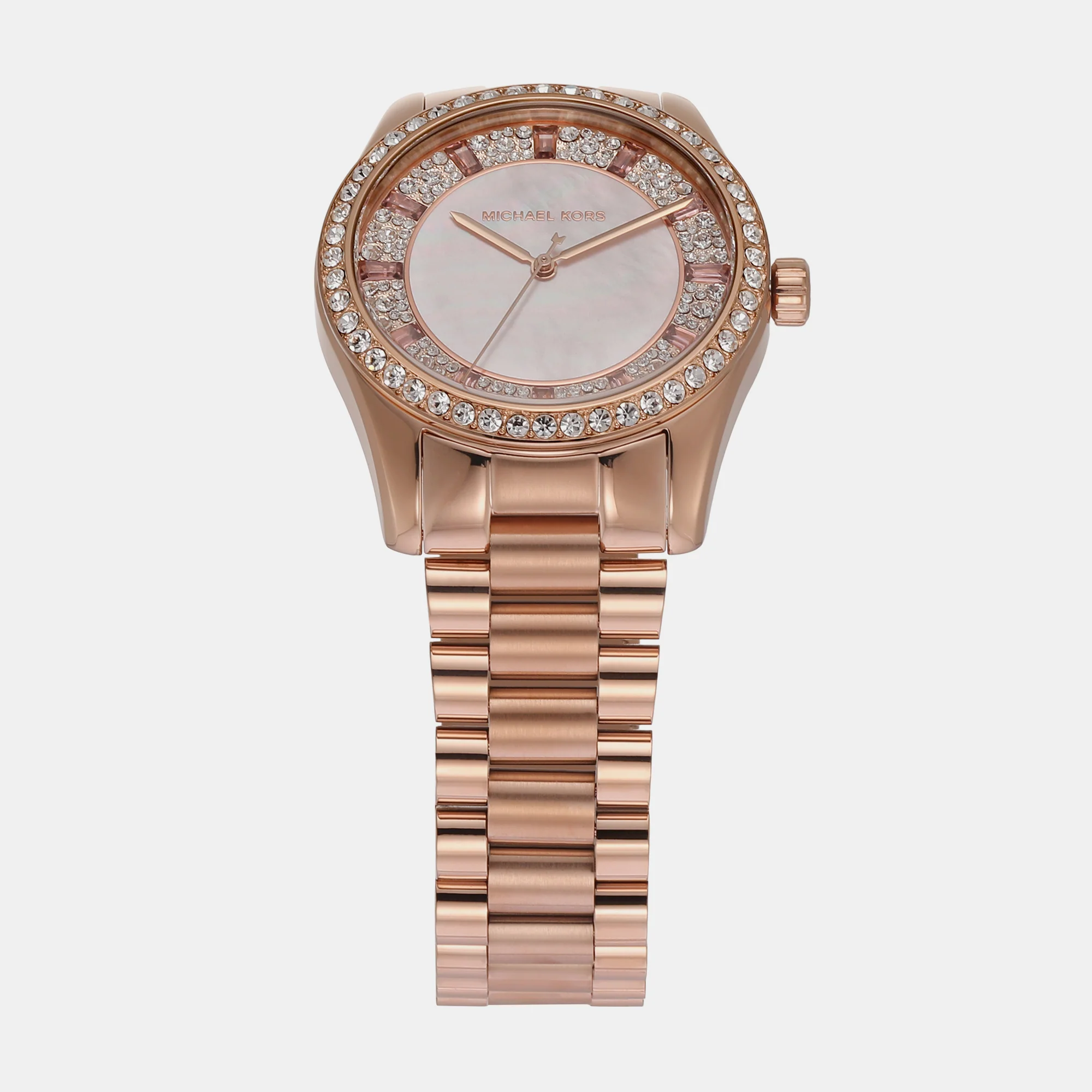 Lexington Women Quartz Pink Dial Analog Stainless Steel Watch MK7444 - Image 2