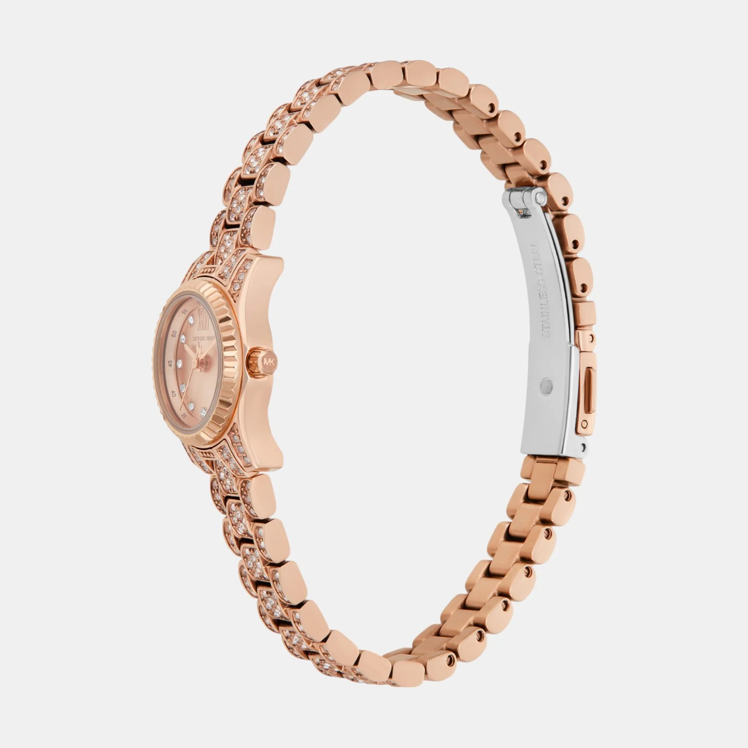 Lexington Women Quartz Rose Gold Dial Analog Stainless Steel Watch MK4863 - Image 4