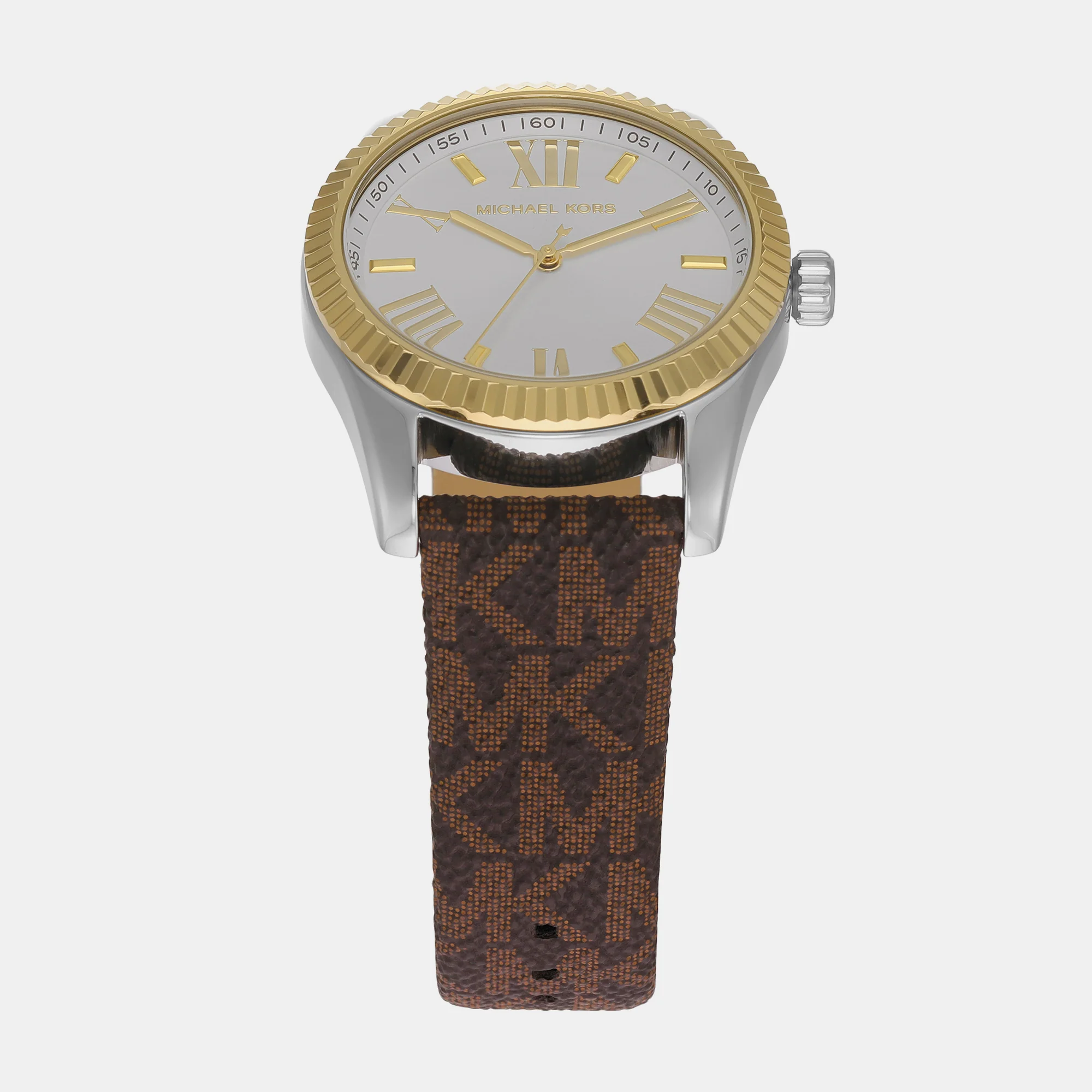 Lexington Women Quartz Silver Dial Analog Leather Watch MK4745 - Image 2