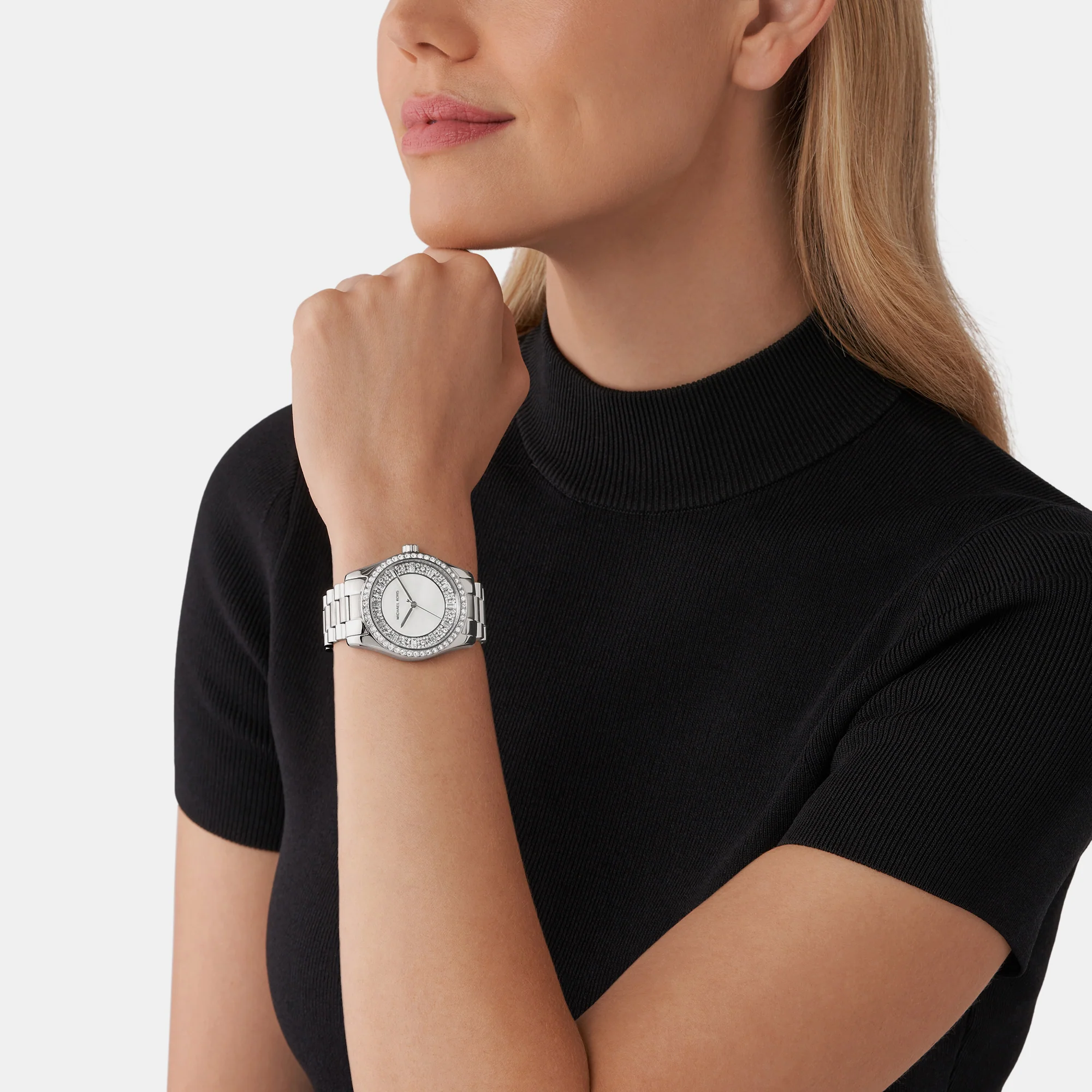 Lexington Women Quartz Silver Dial Analog Stainless Steel Watch MK7445 - Image 7